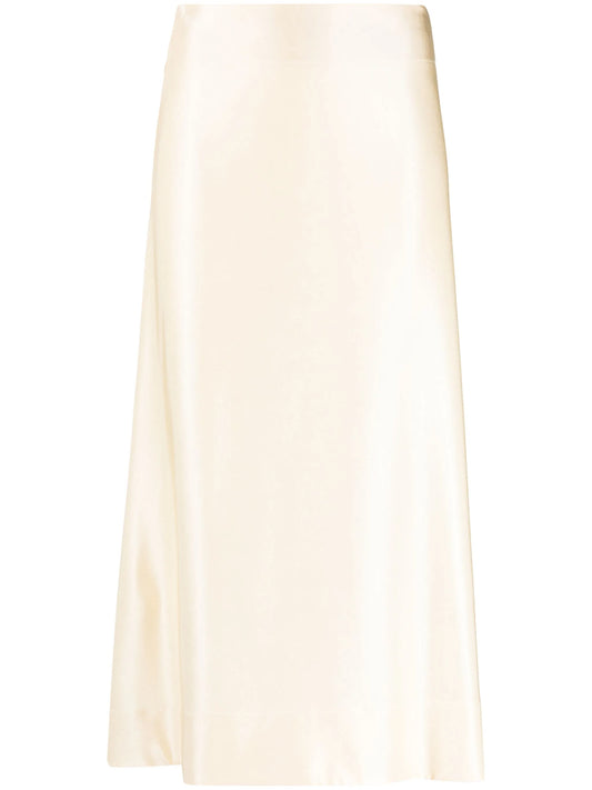 A-line flared midi skirt