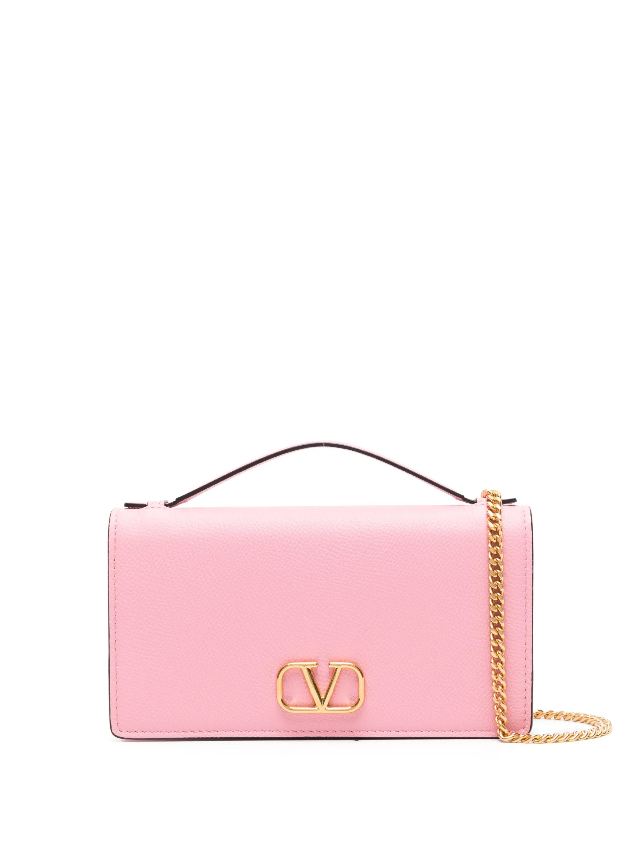 VLogo Signature leather crossbody bag