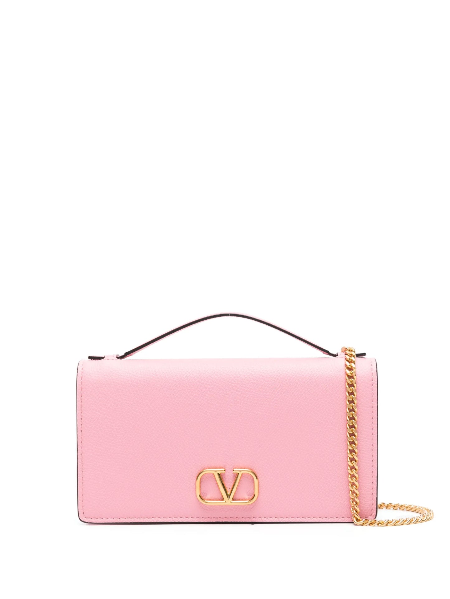 VLogo Signature leather crossbody bag