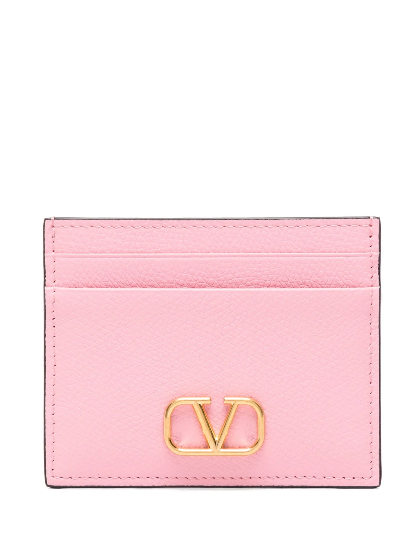 VLogo Signature leather cardholder