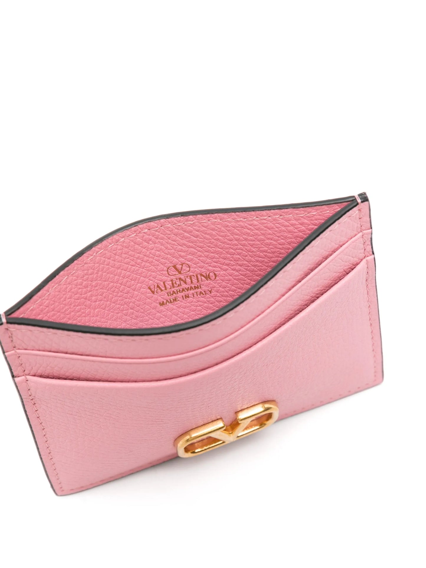 VLogo Signature leather cardholder
