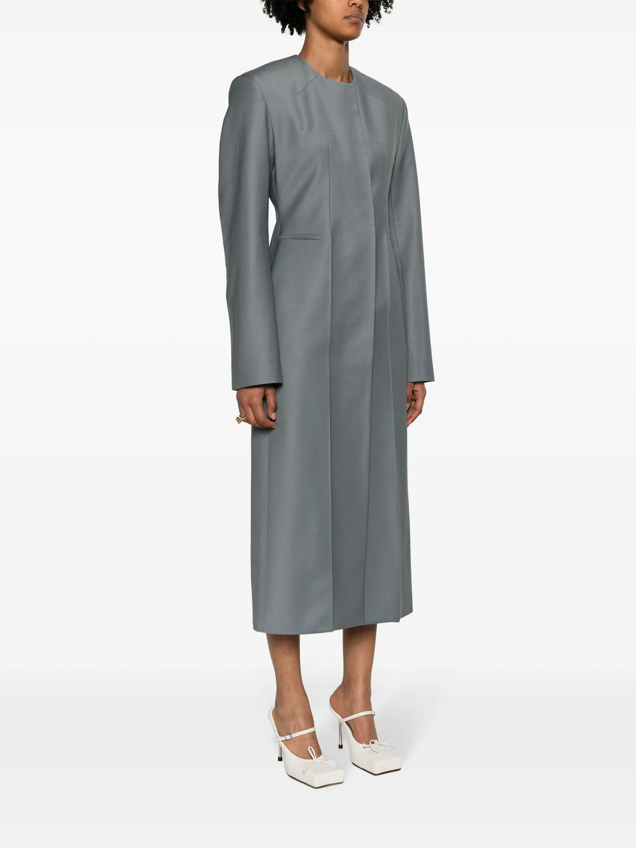 Pertia single-breasted coat