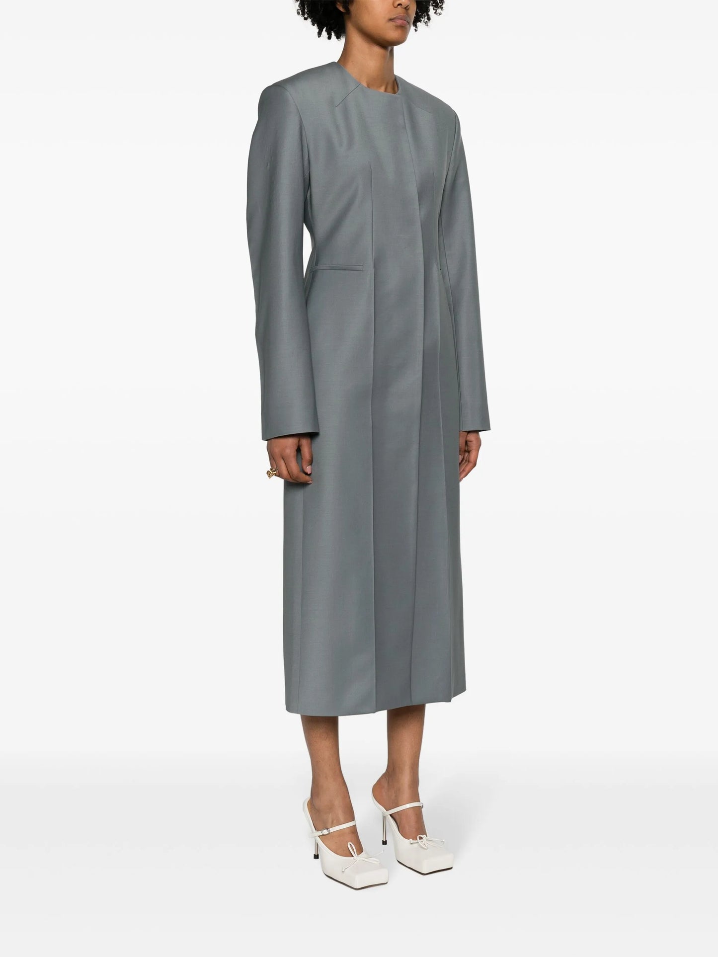 Pertia single-breasted coat