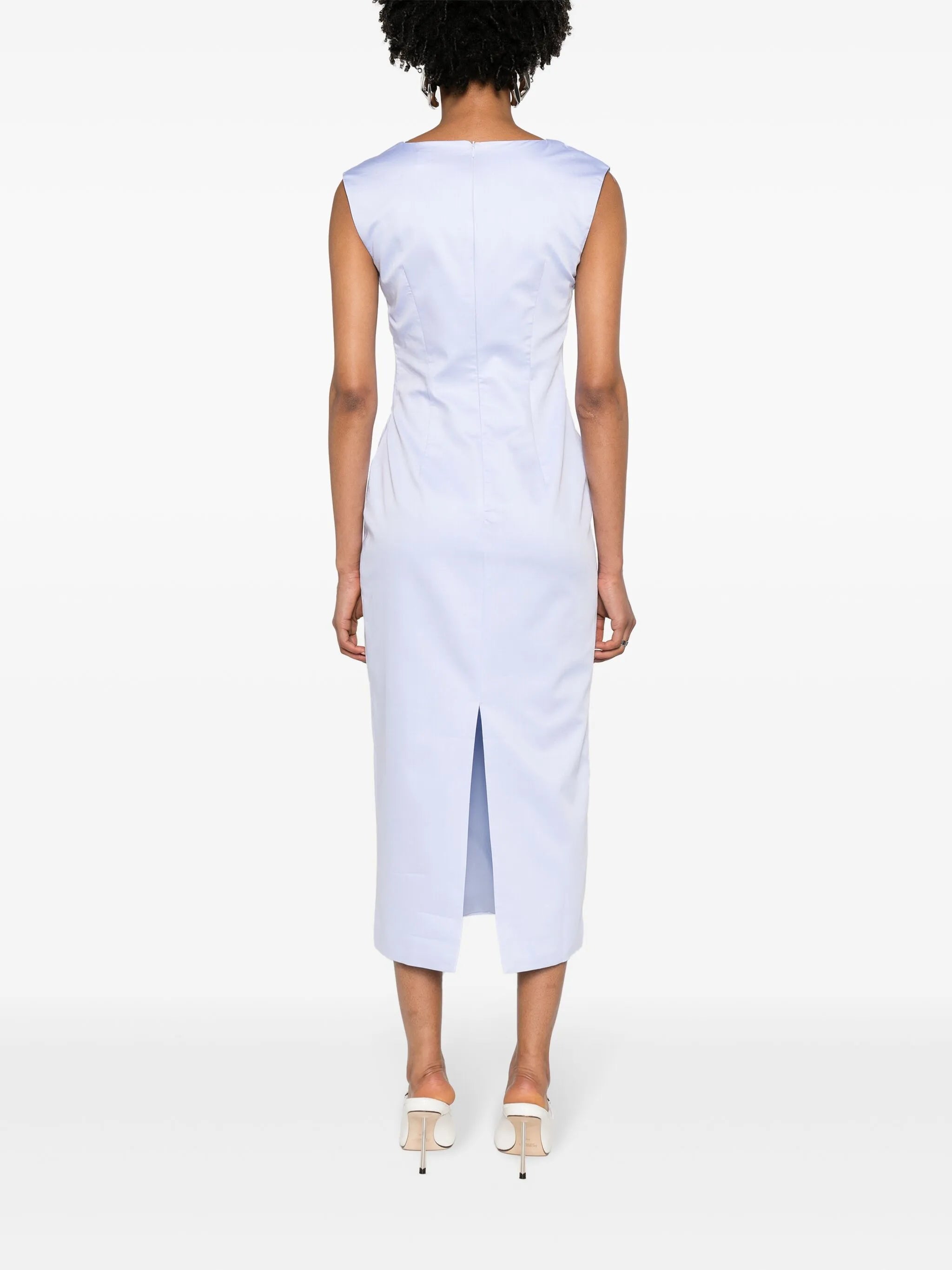 Salmson ruched midi dress