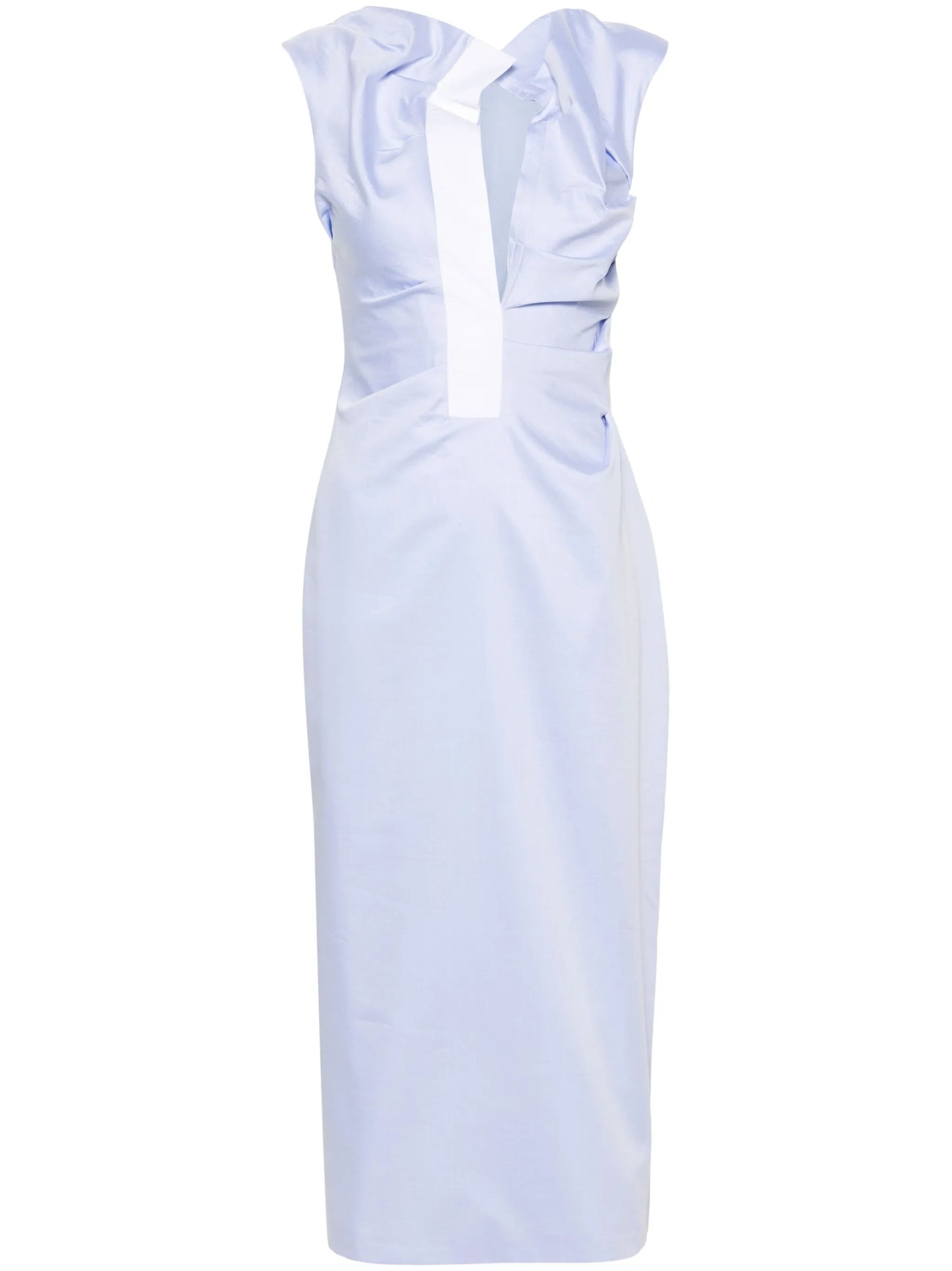 Salmson ruched midi dress