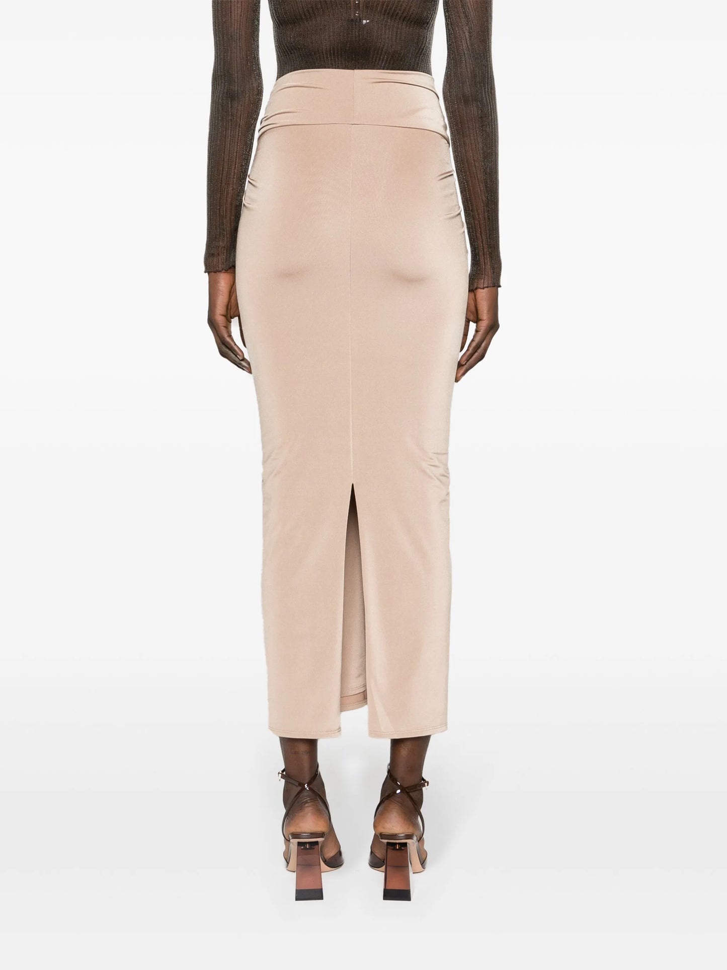 Berretta draped maxi skirt