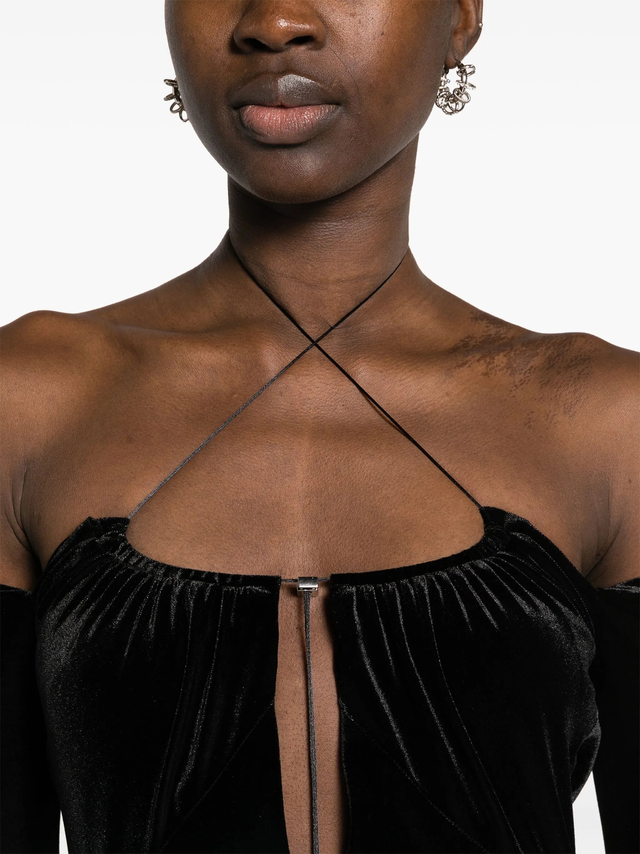 Salm velvet midi dress