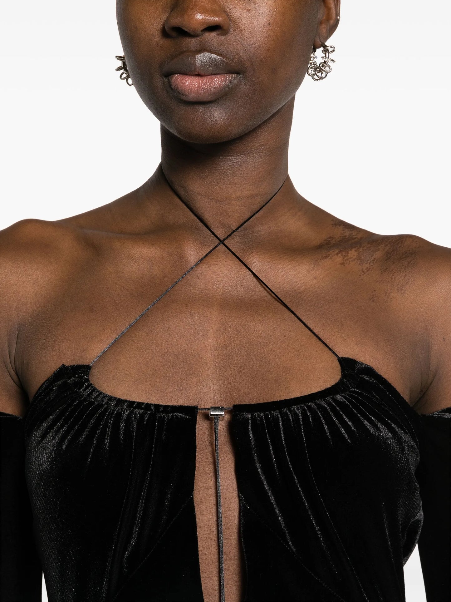 Salm velvet midi dress