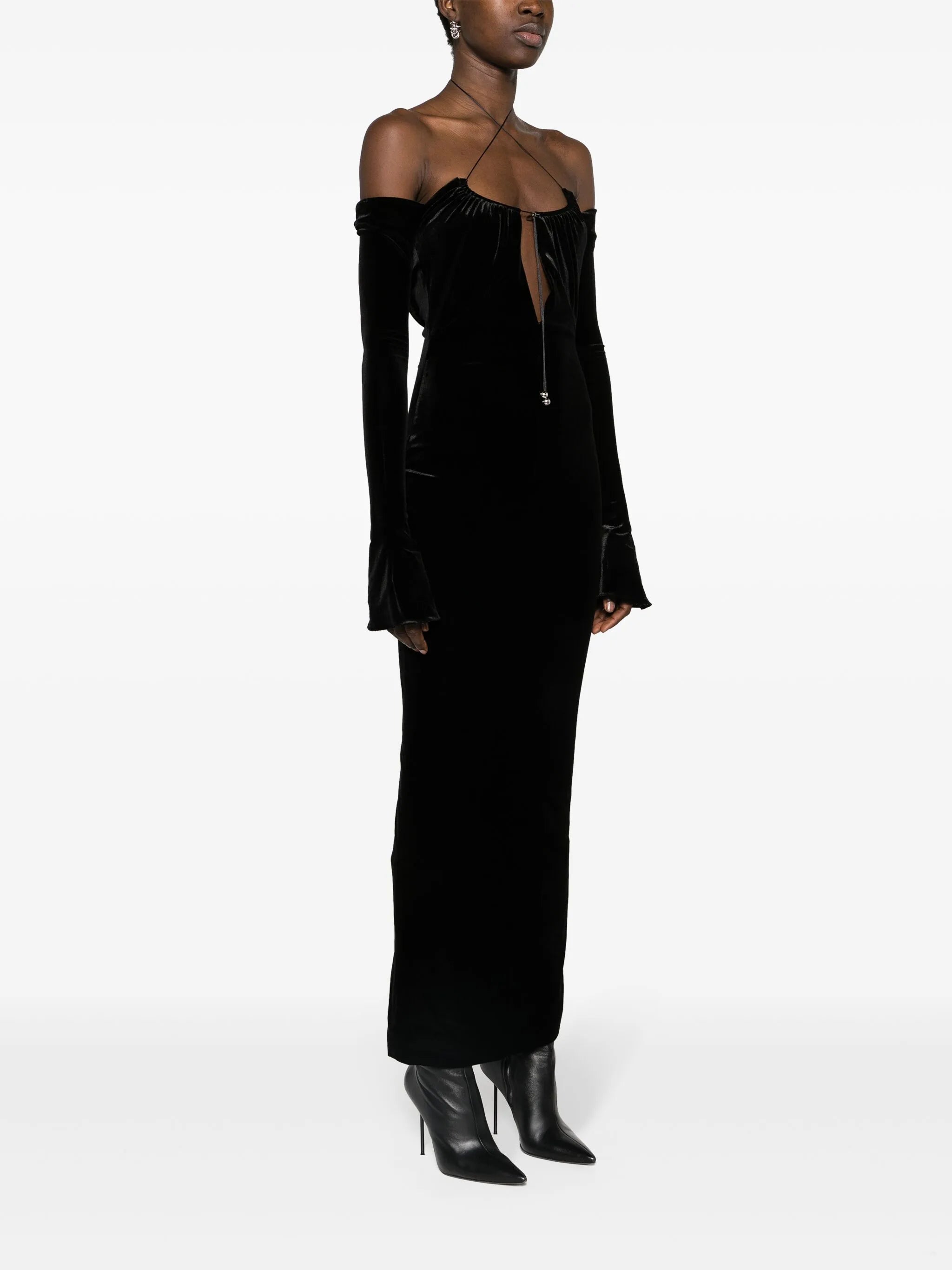 Salm velvet midi dress