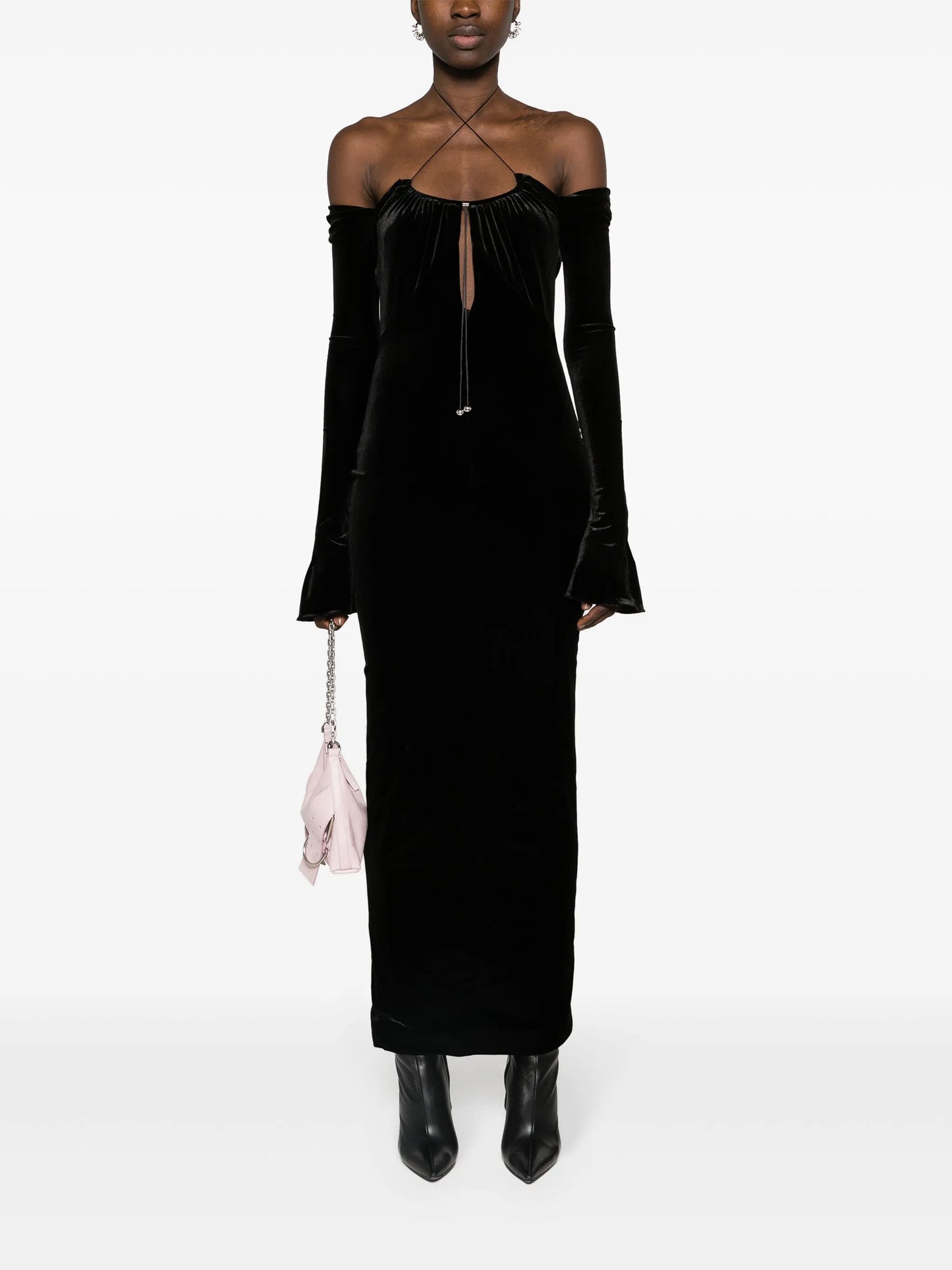 Salm velvet midi dress