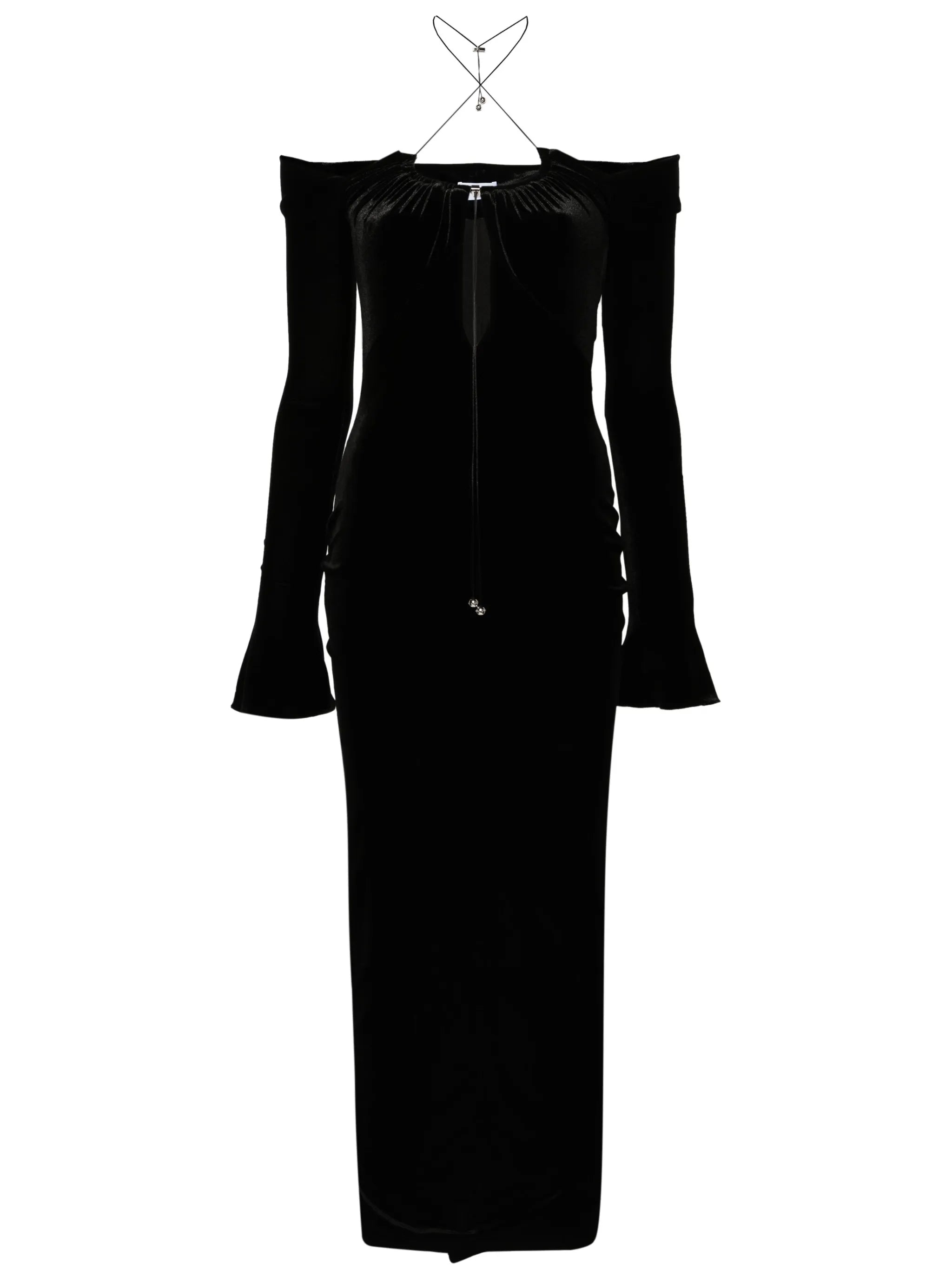 Salm velvet midi dress