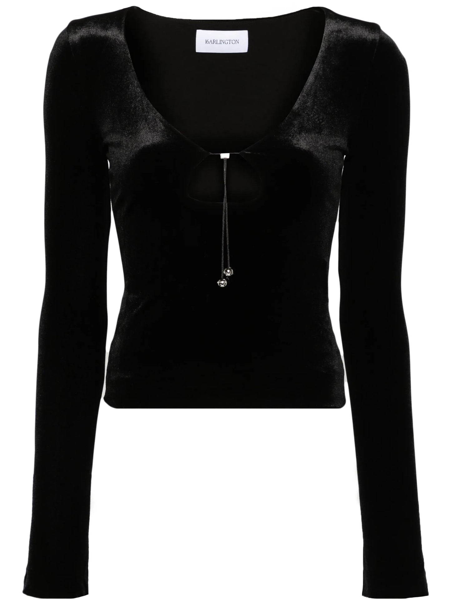 Solaris cut-out velvet top