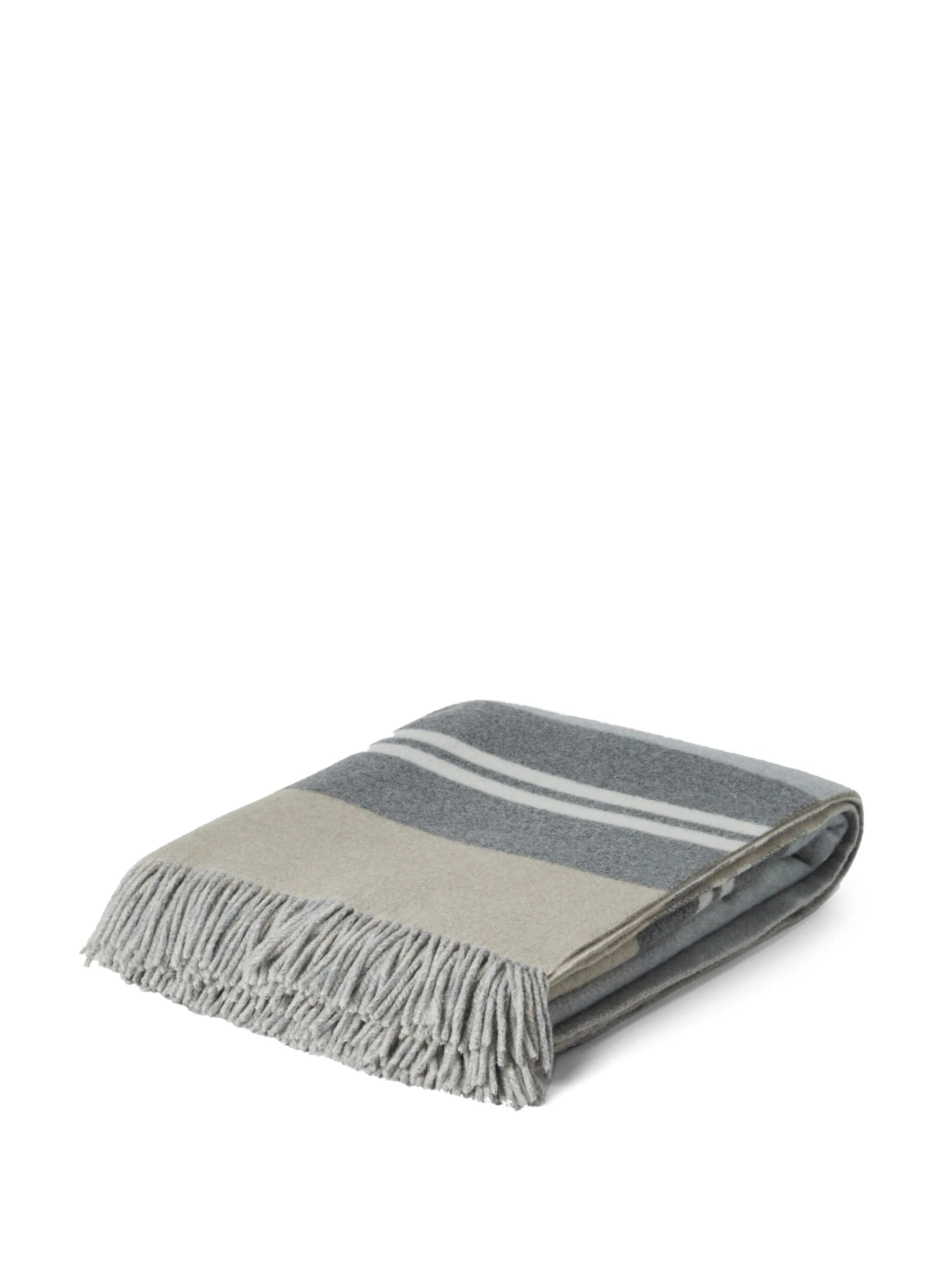 colour-block cashmere blanket