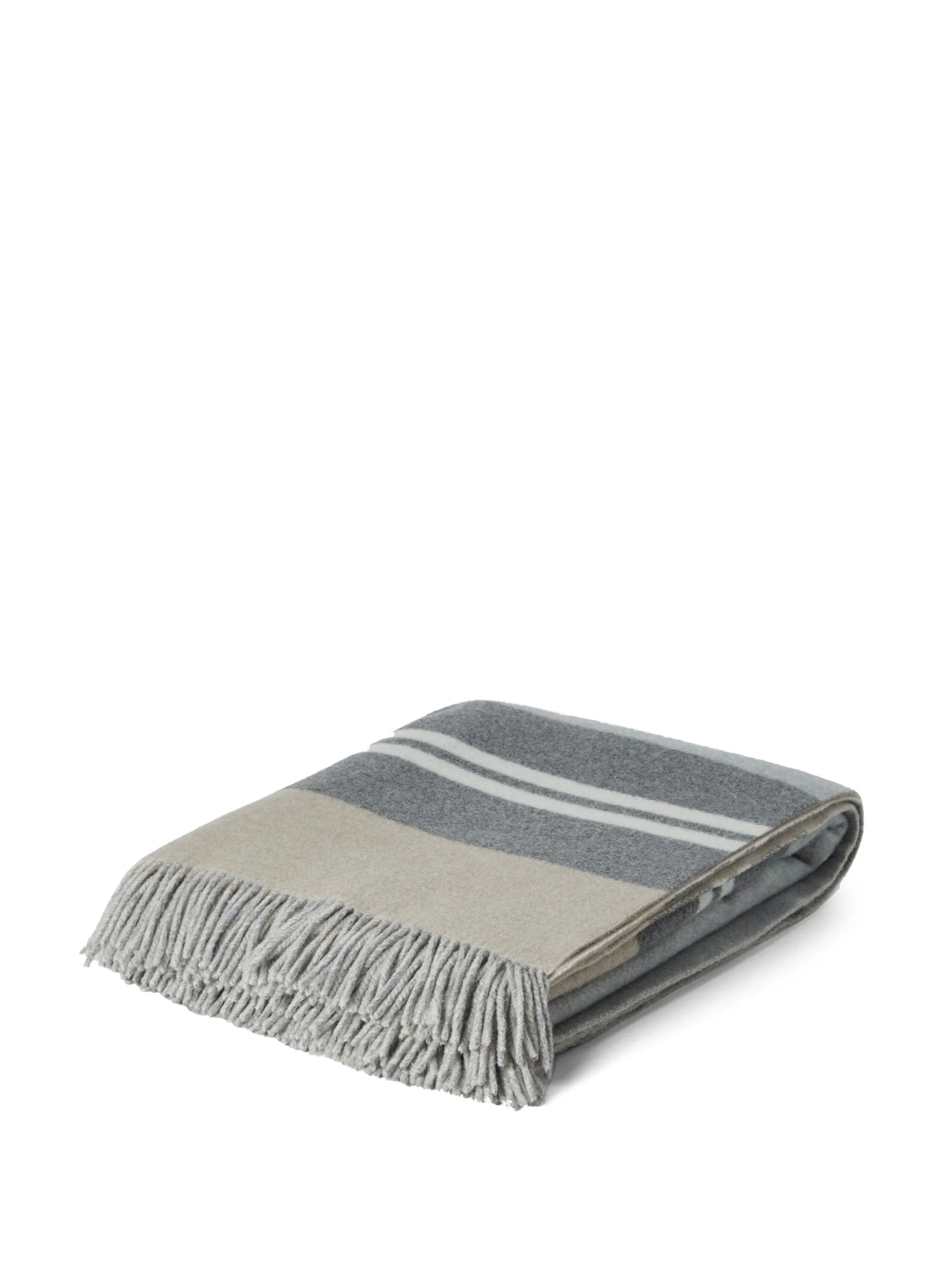 colour-block cashmere blanket