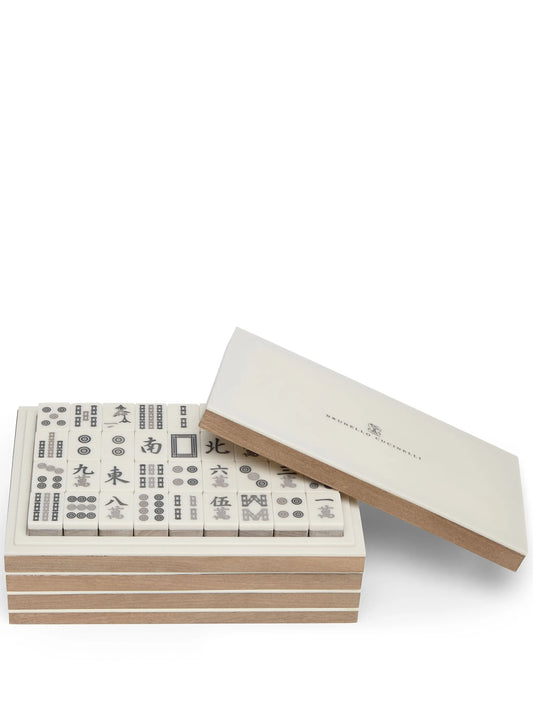 wooden Mahjong set