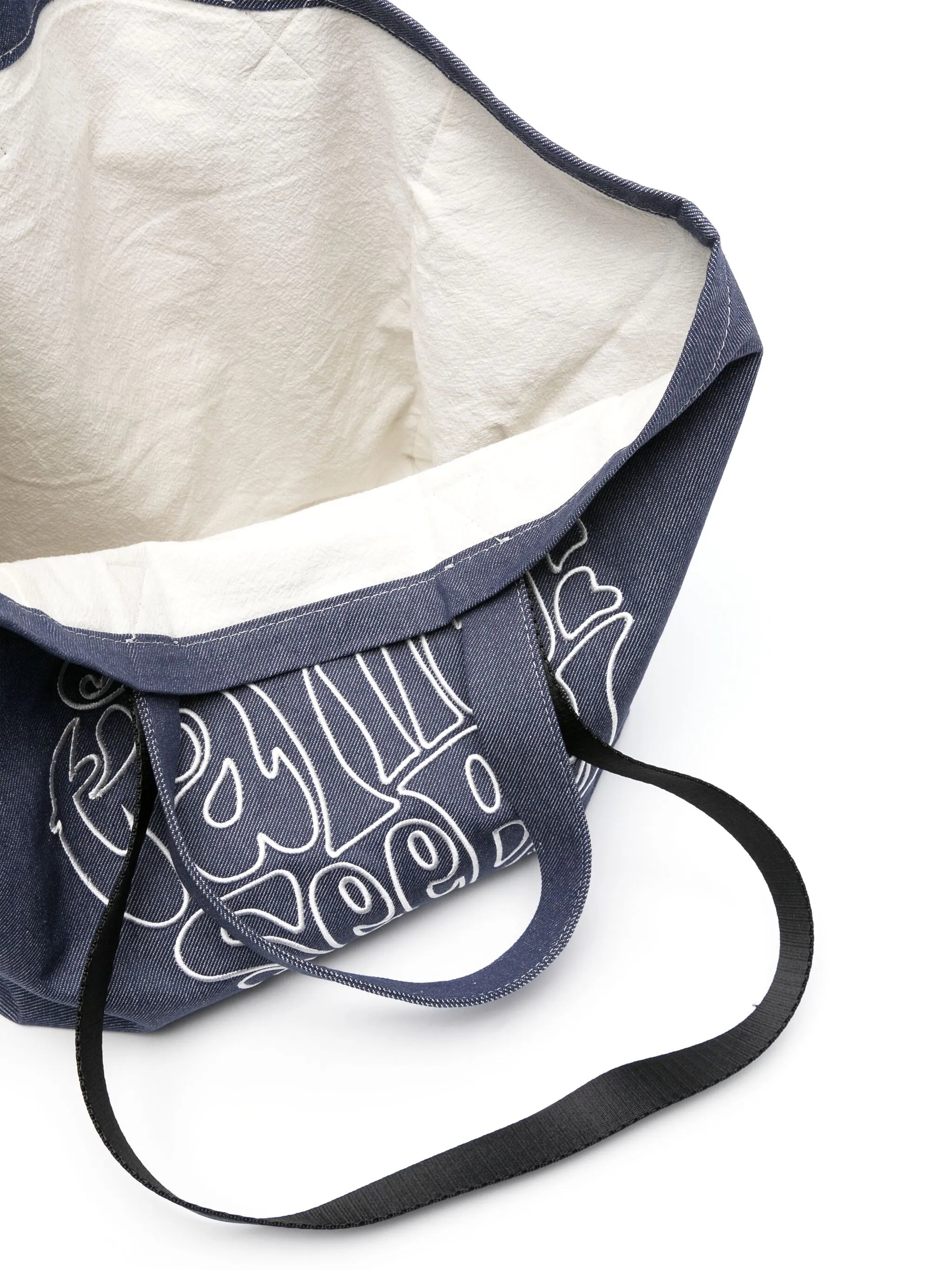 Je T'aime denim tote bag