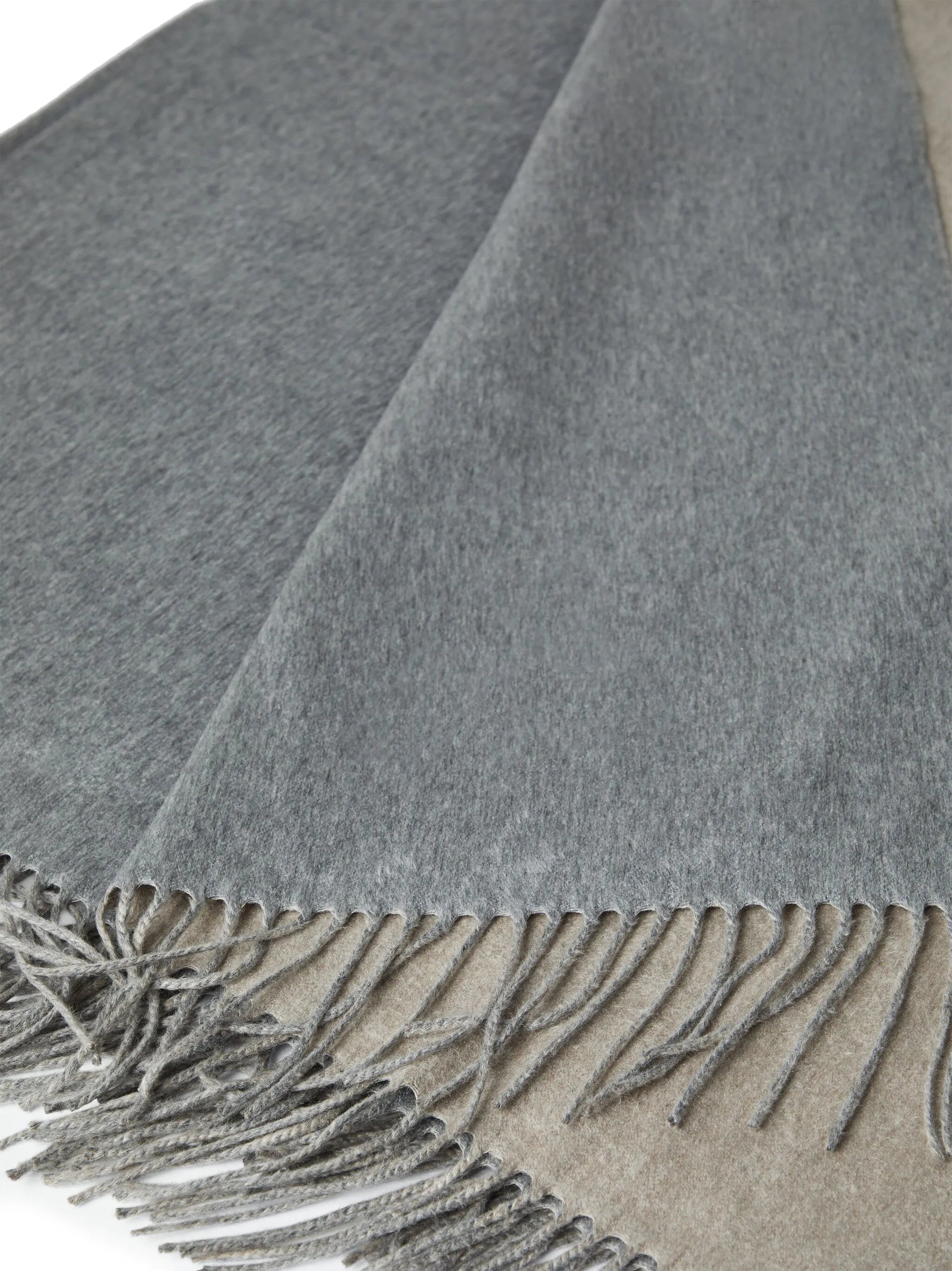 frayed-edge silk blanket