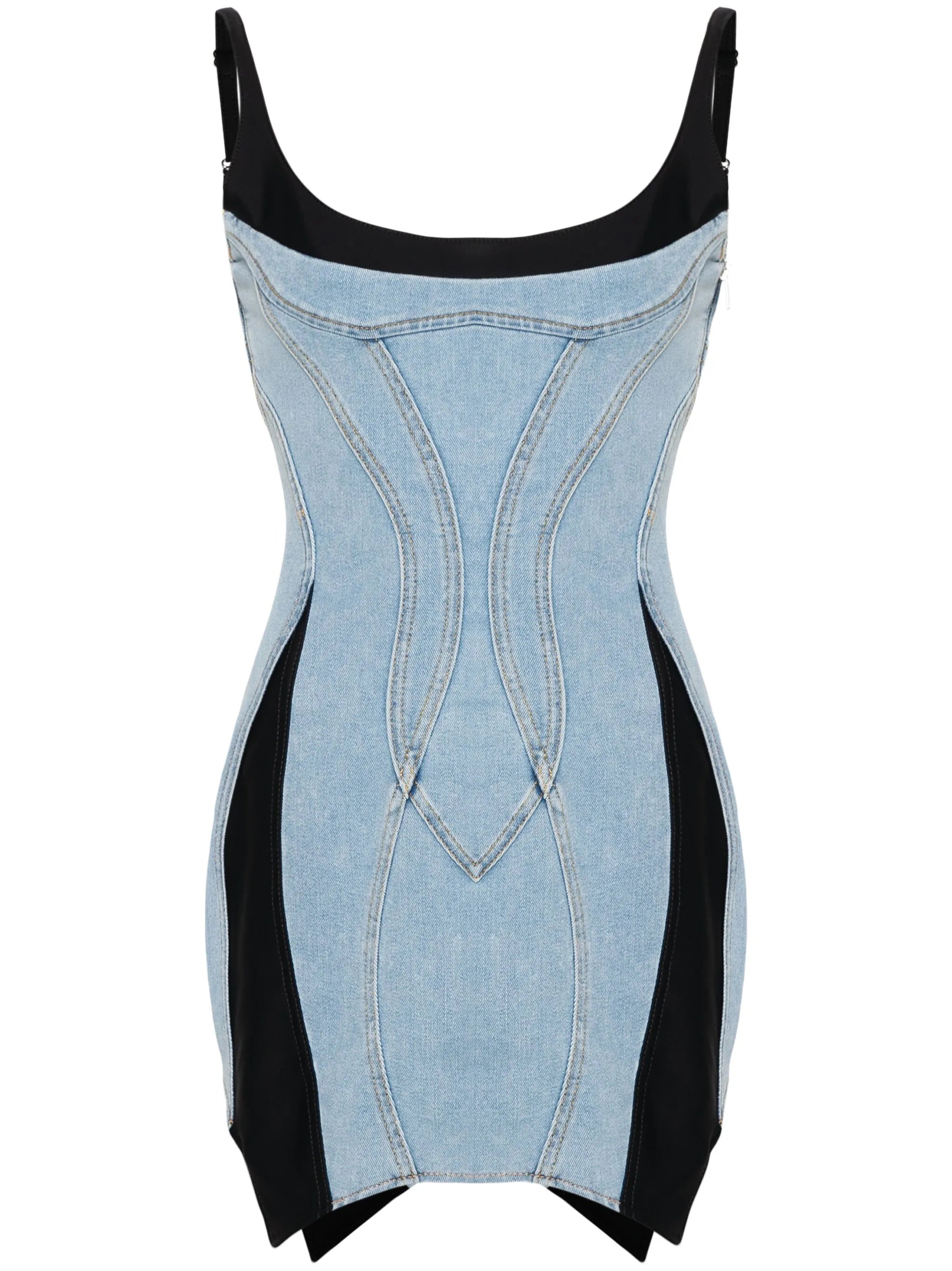 panelled mini dress