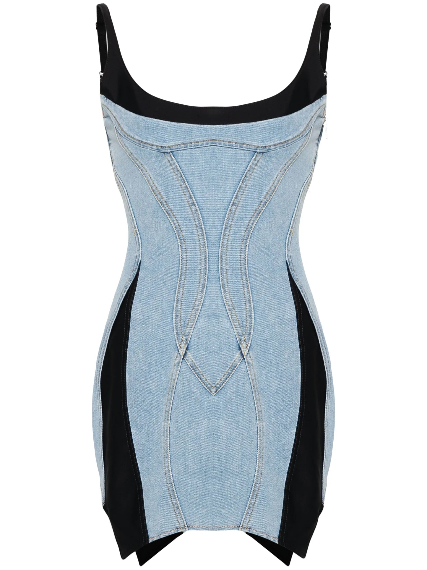 panelled mini dress