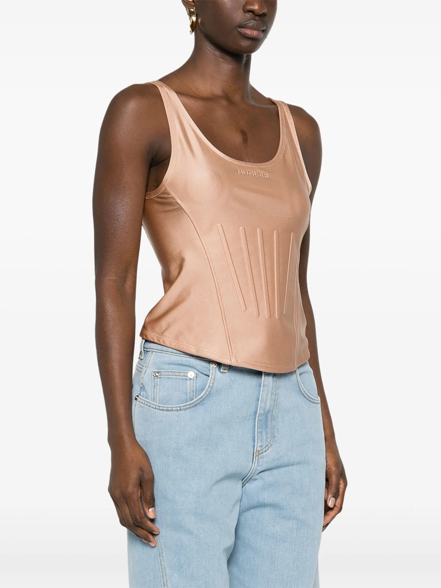 satin corset top