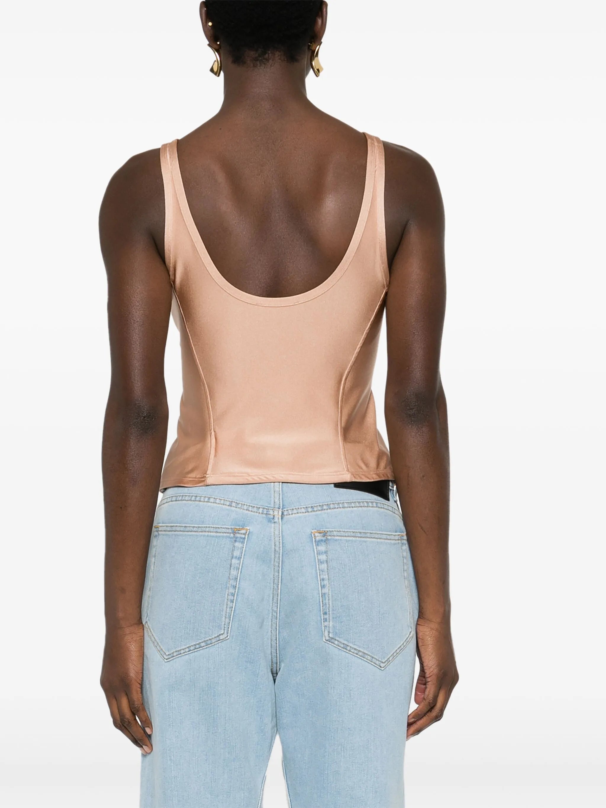 satin corset top