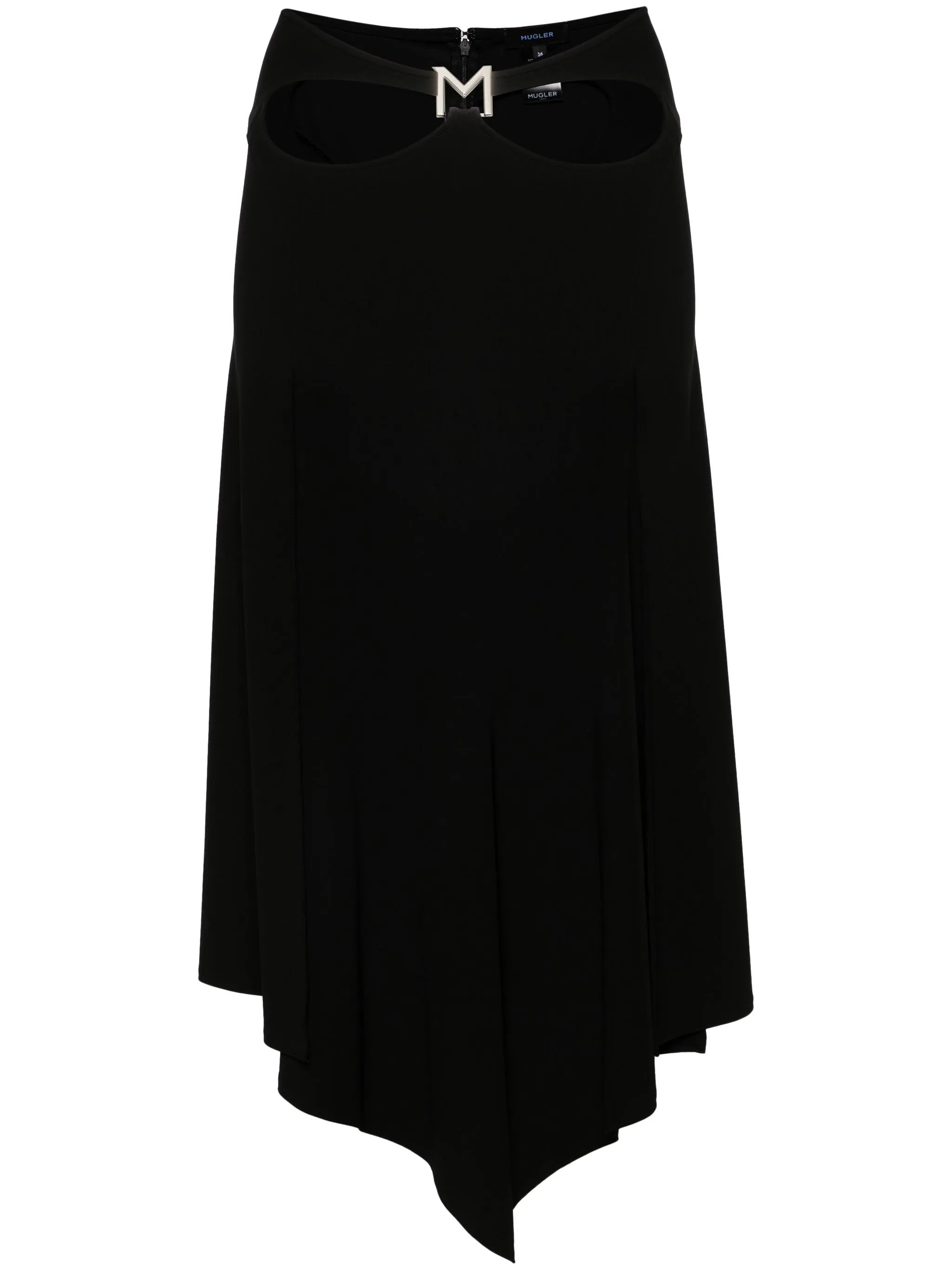 logo-plaque midi skirt
