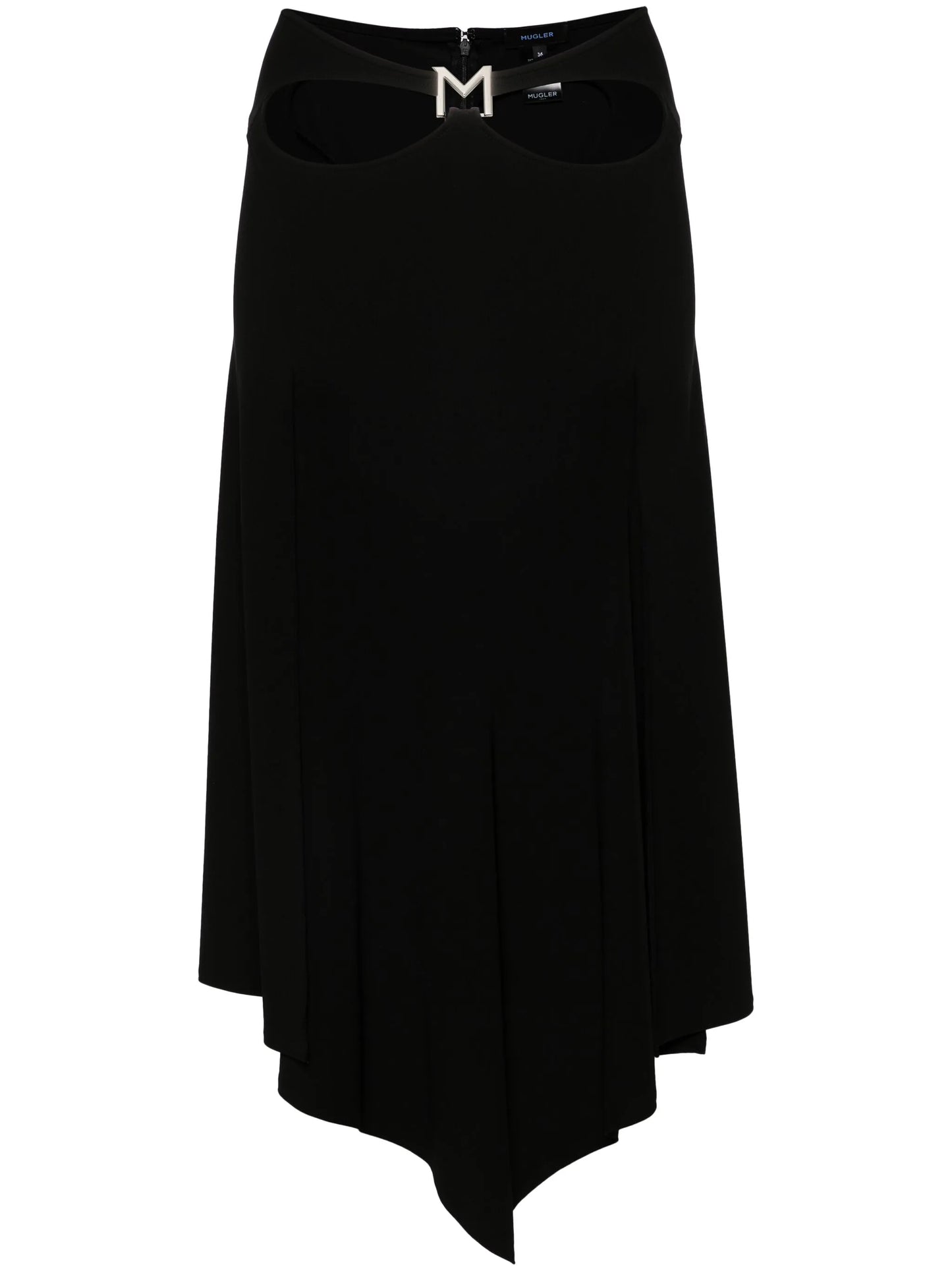 logo-plaque midi skirt