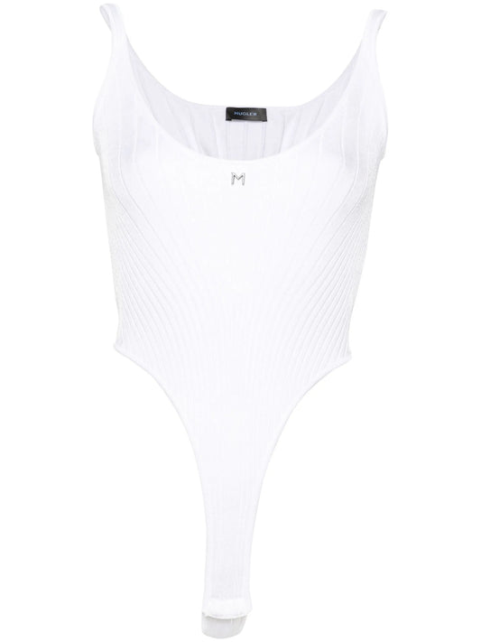 knitted corset bodysuit