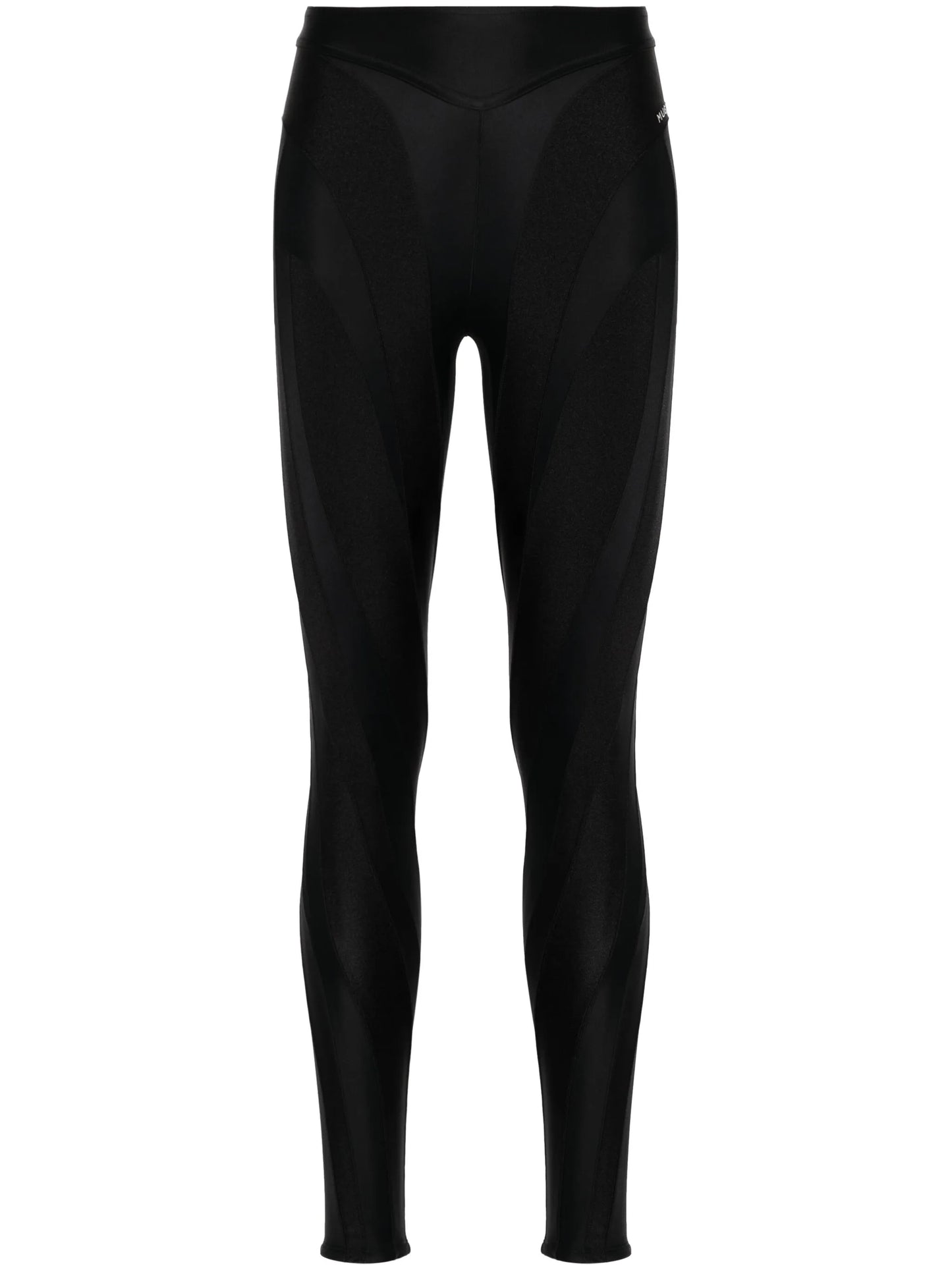 panelled spiral leggings
