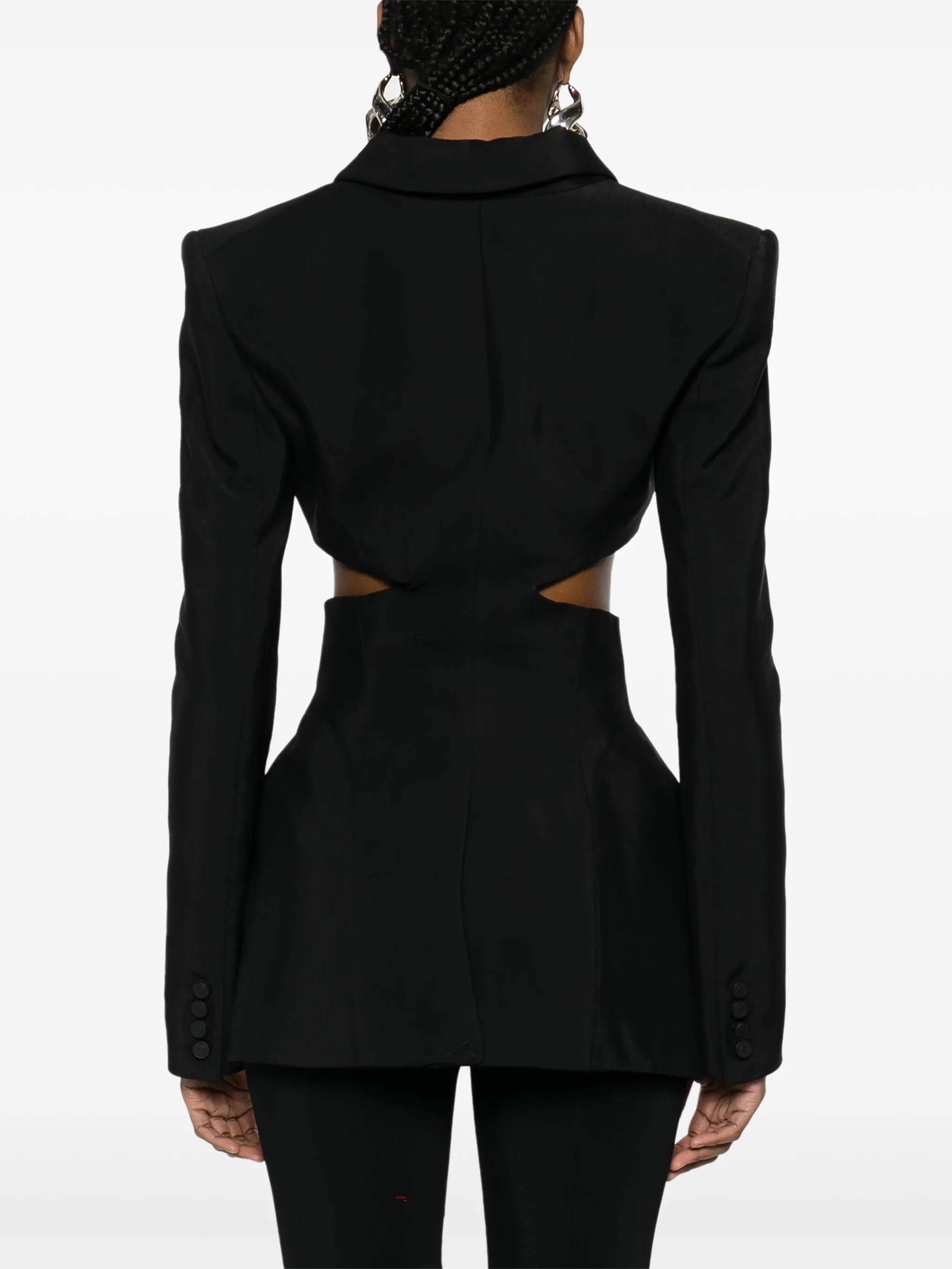 cut-out detailing blazer