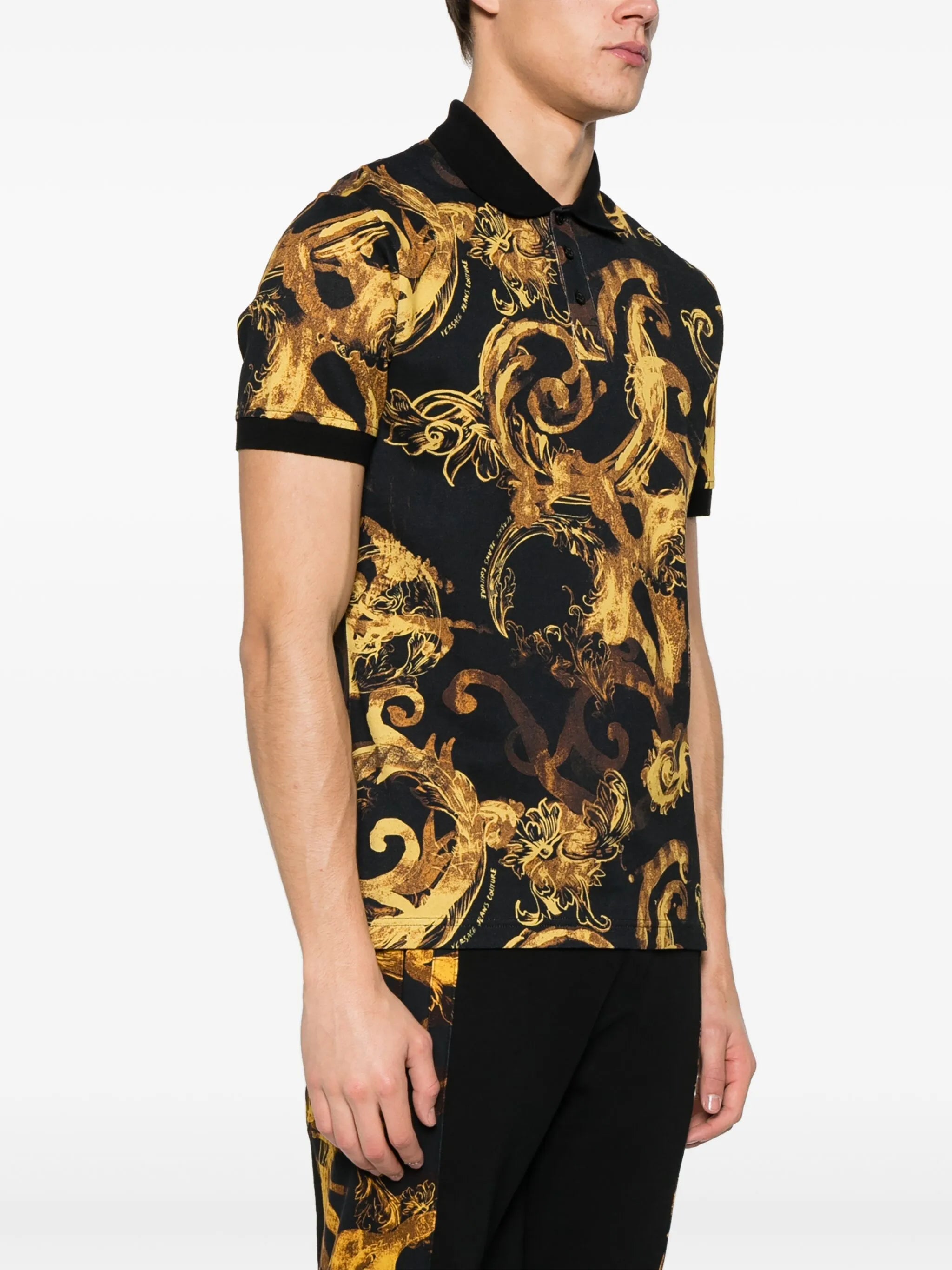 Watercolour Couture polo shirt