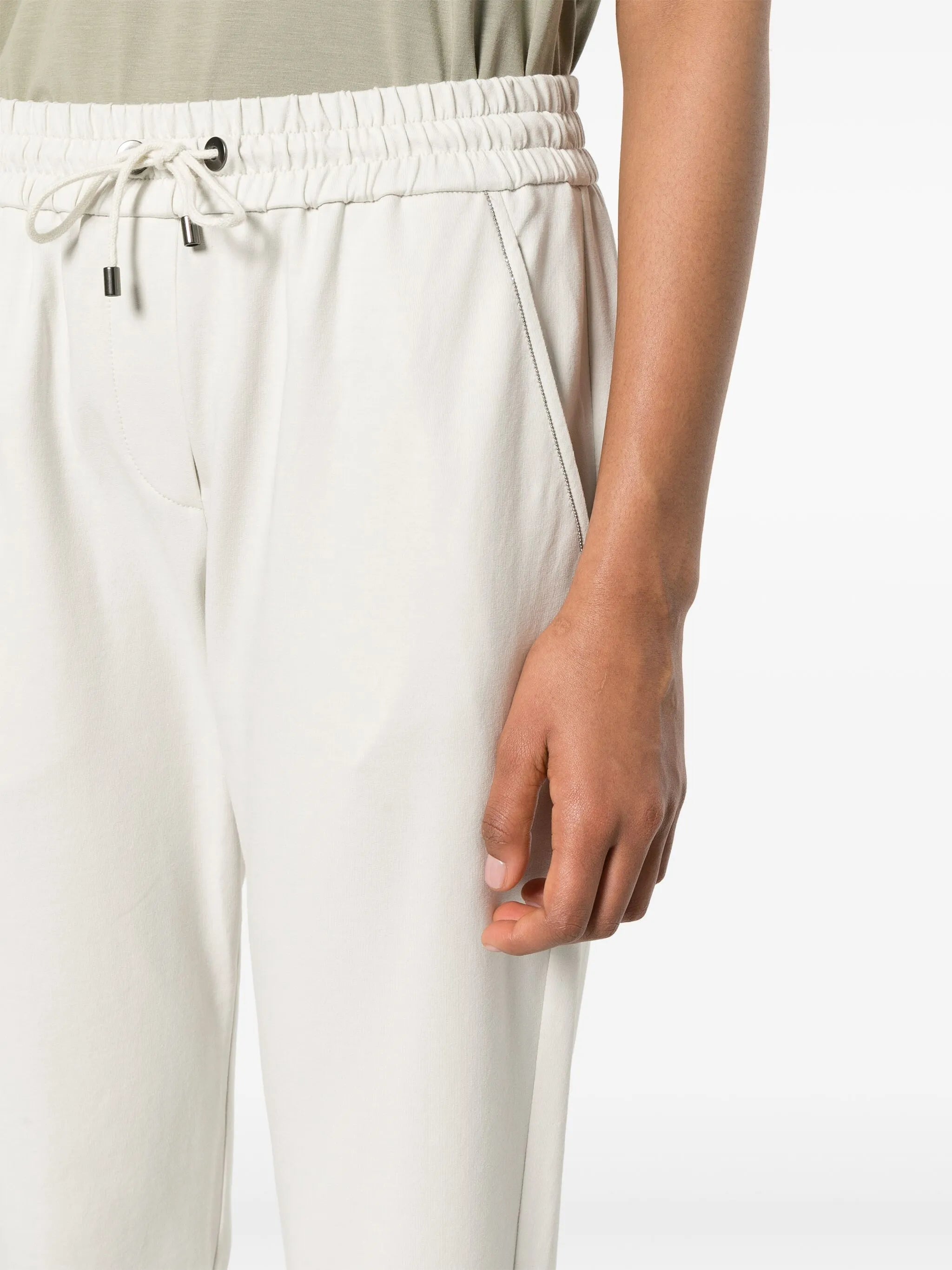 drawstring-fastening trousers