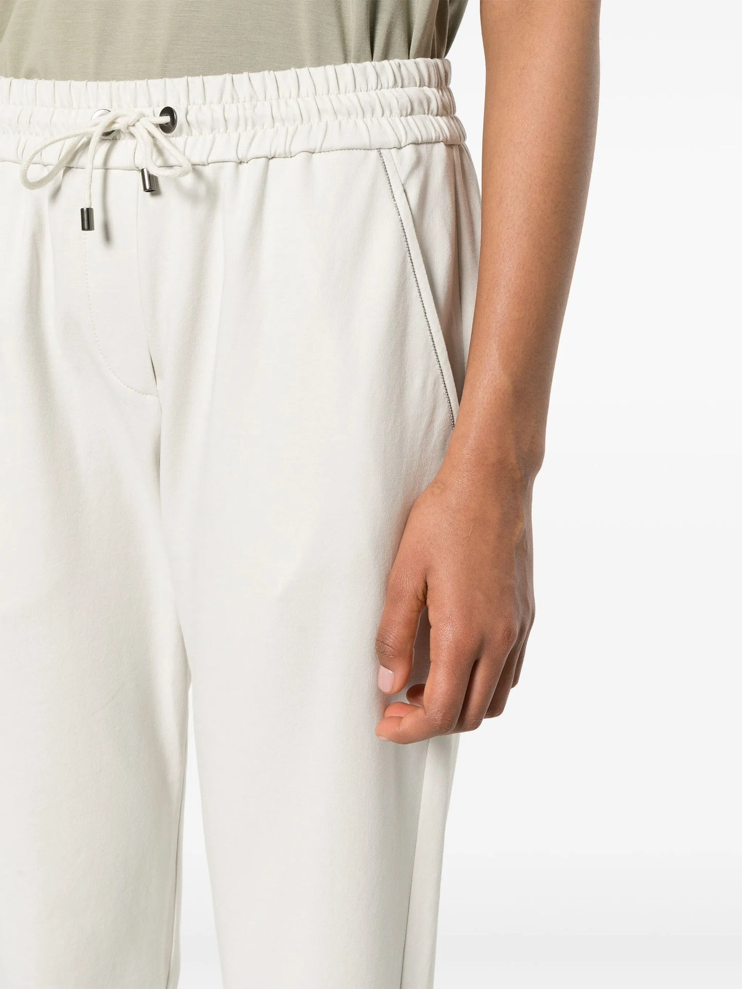 drawstring-fastening trousers