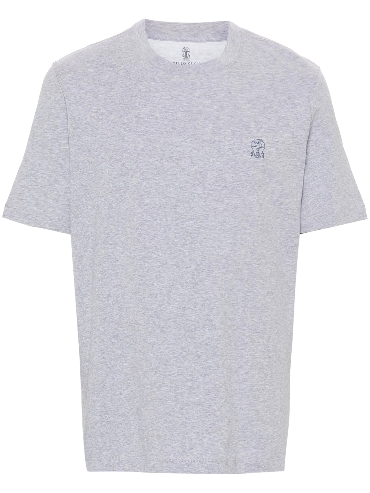logo-print méllange T-shirt