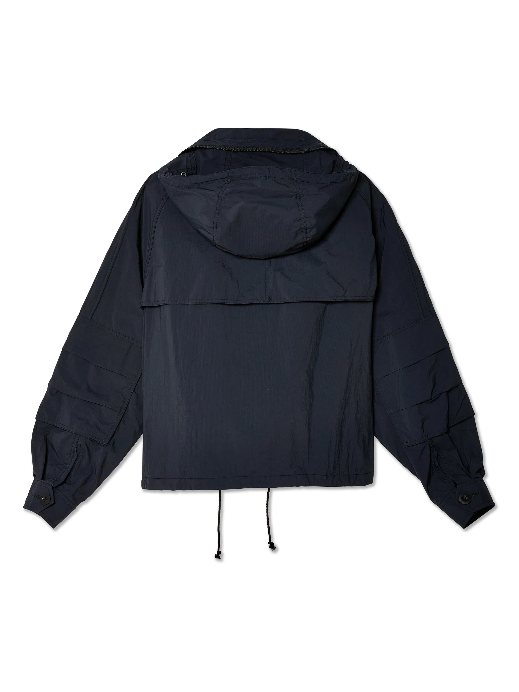 button-up hooded jacket