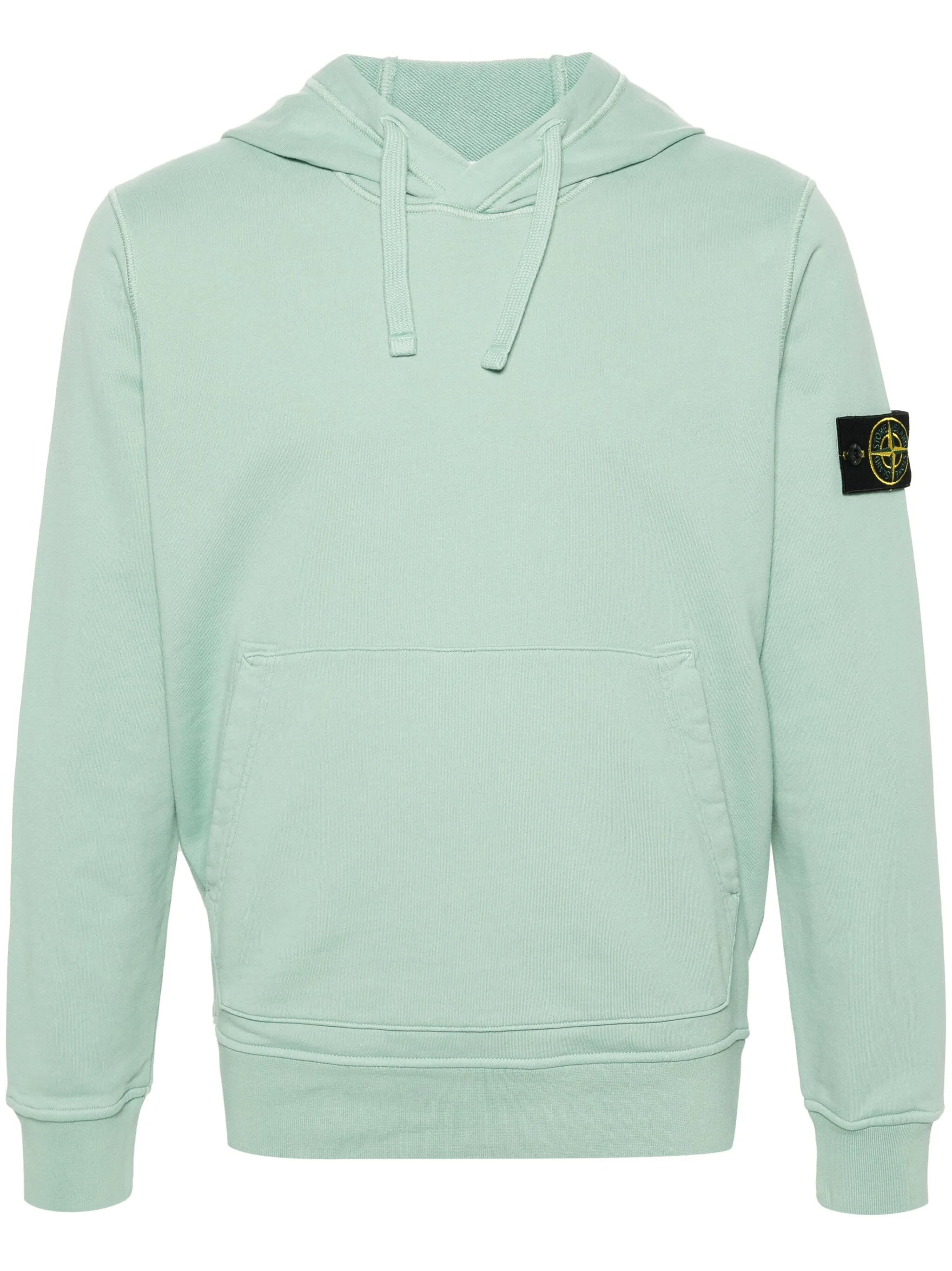 Compass-badge cotton hoodie