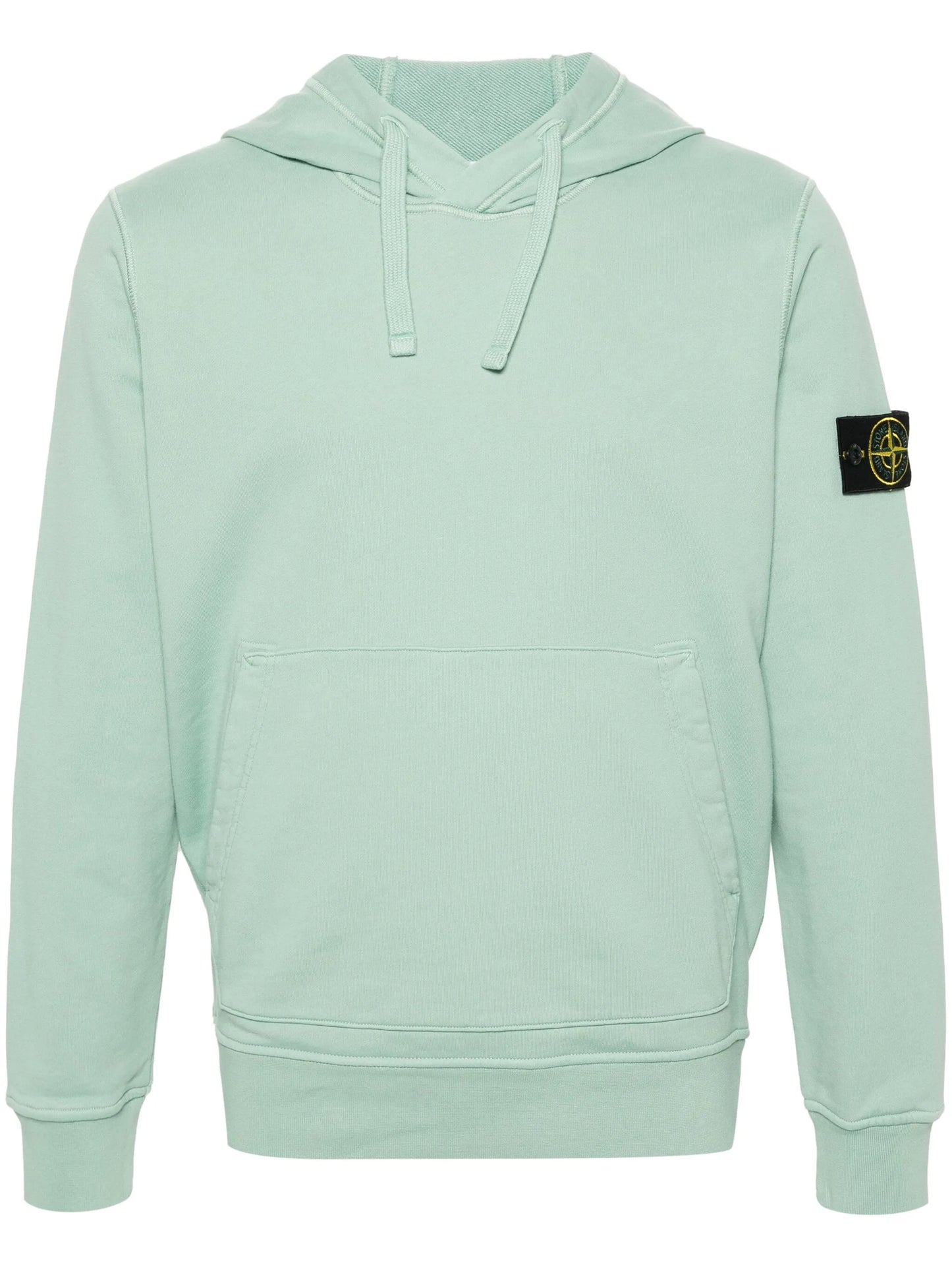 Compass-badge cotton hoodie