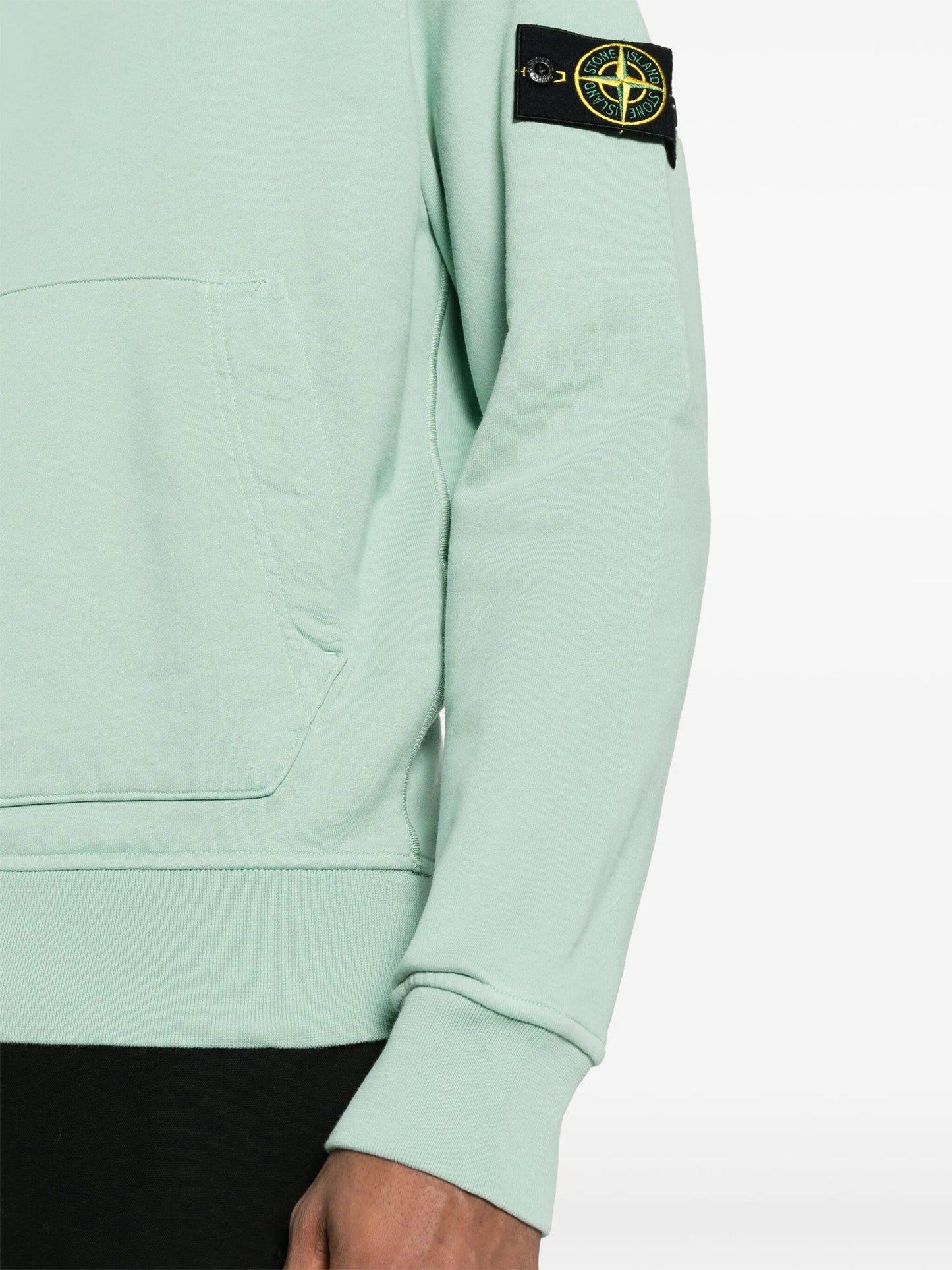 Compass-badge cotton hoodie