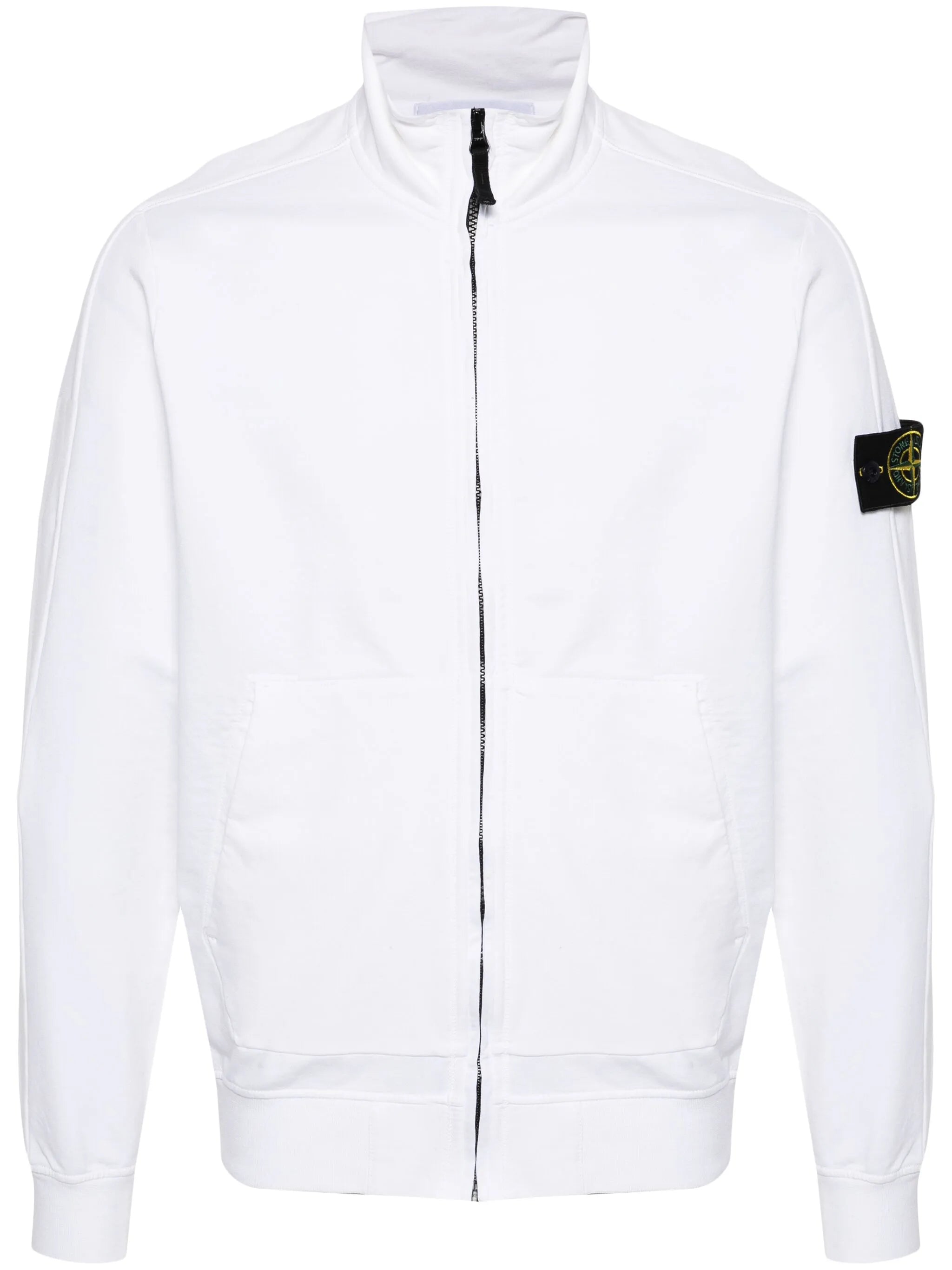 Compass cotton zip-up hoodie