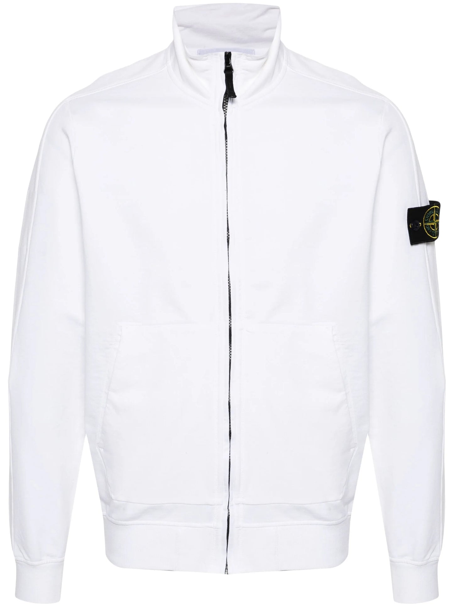 Compass cotton zip-up hoodie