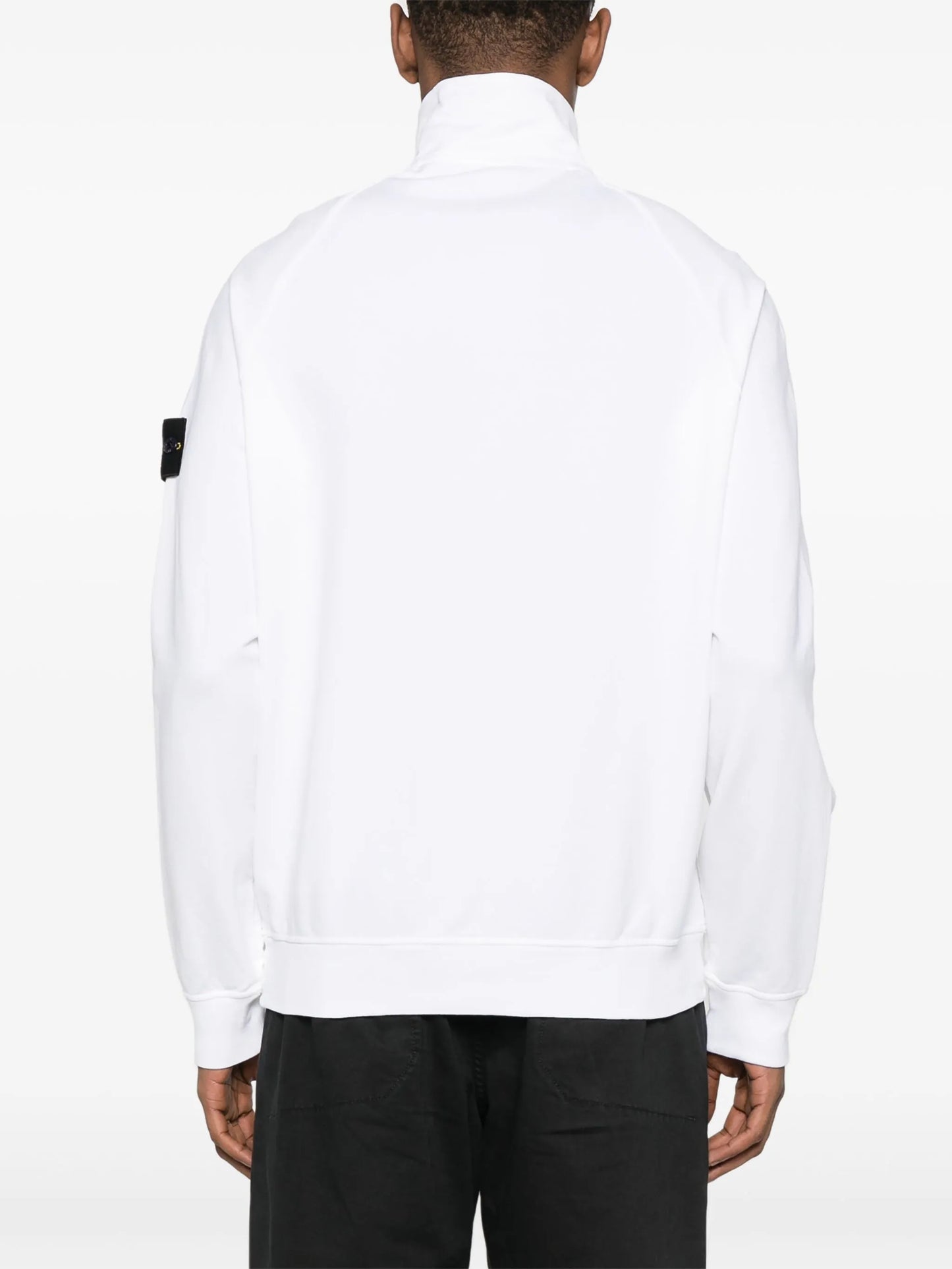 Compass cotton zip-up hoodie