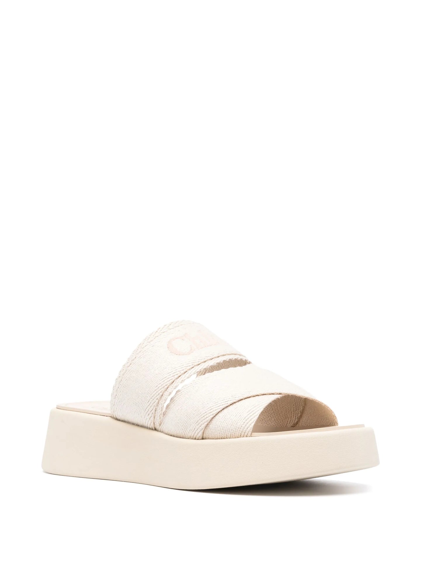 Mila embroidered-logo sandals