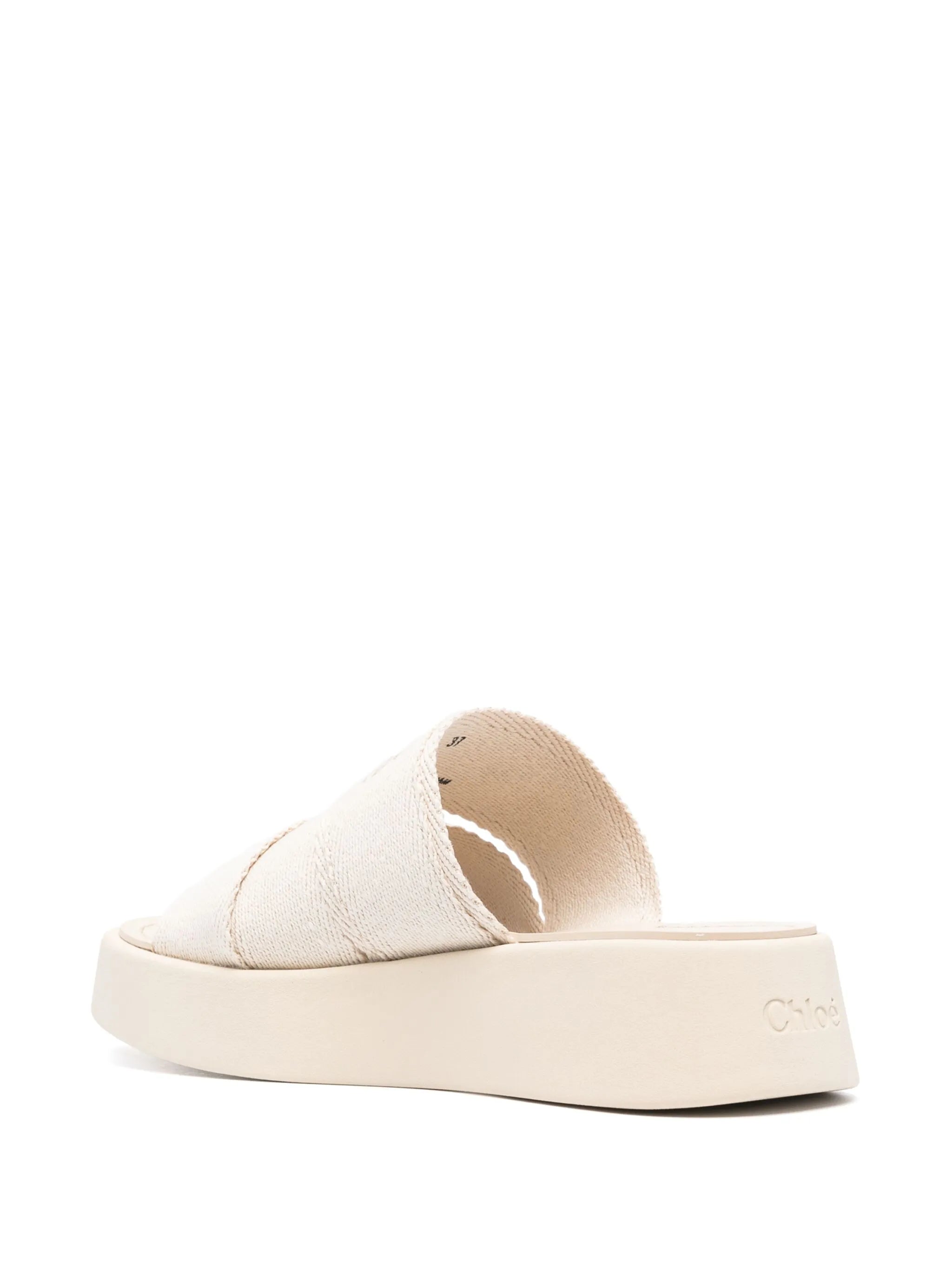 Mila embroidered-logo sandals