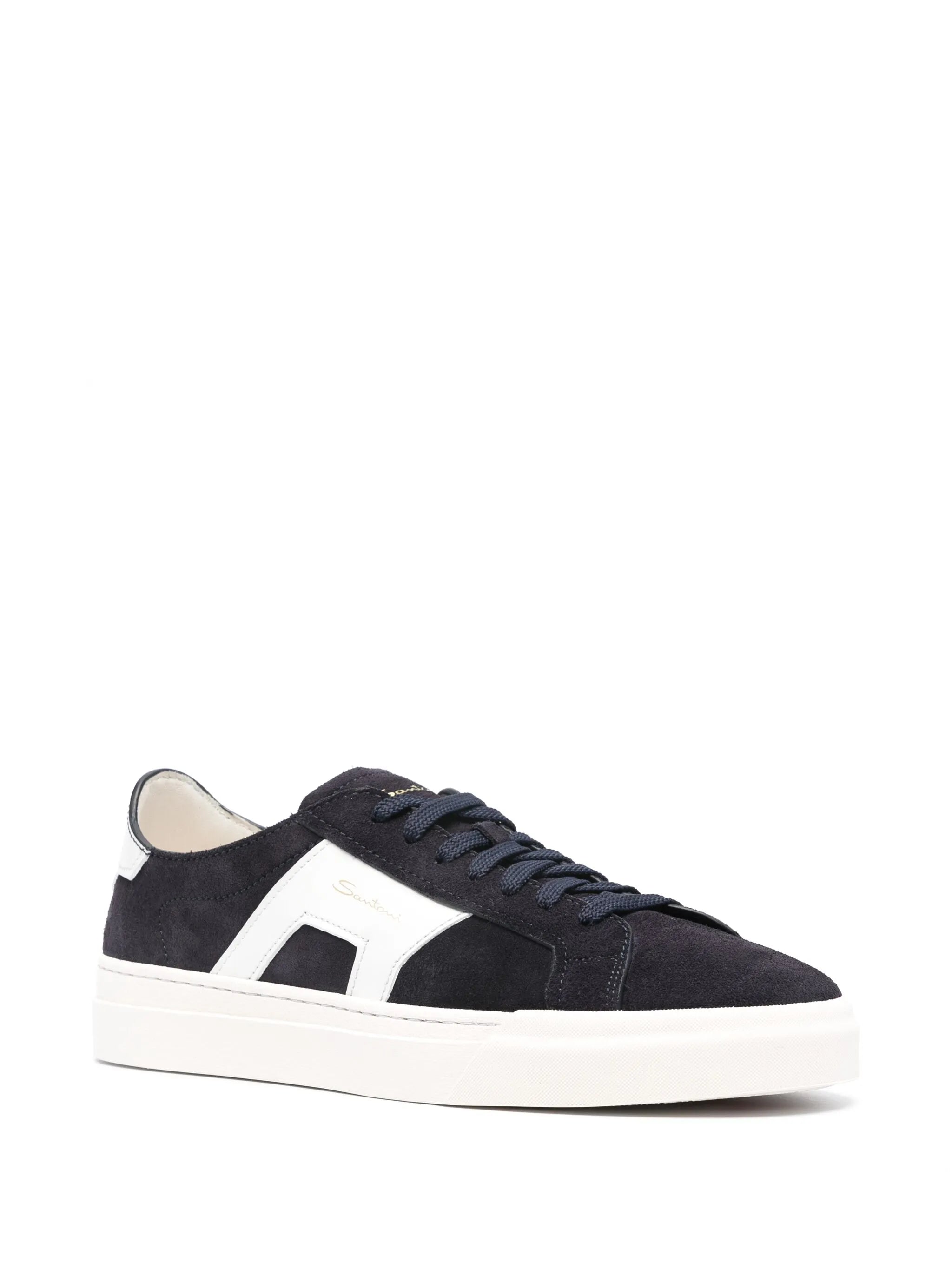 Double Buckle suede sneakers