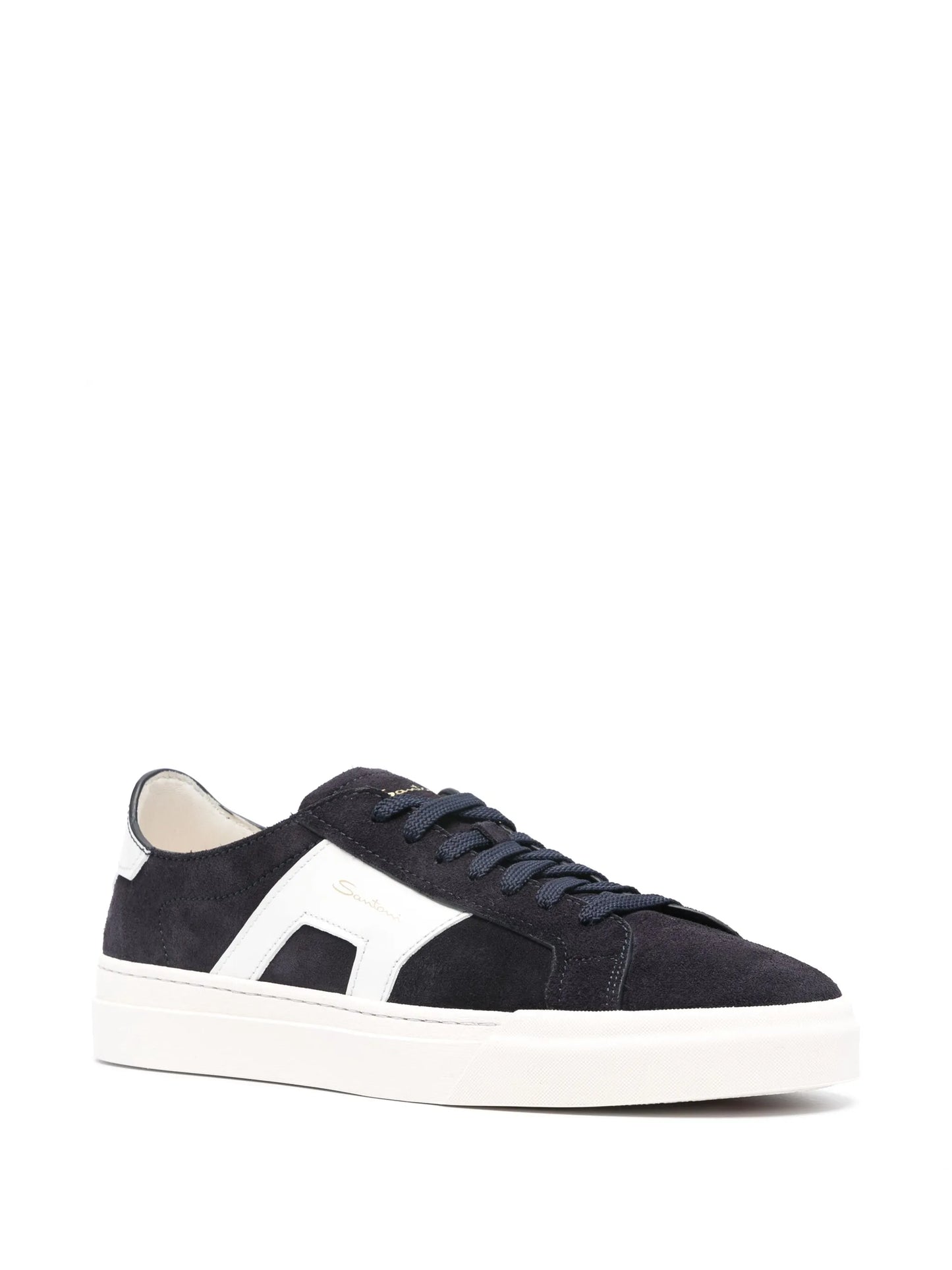 Double Buckle suede sneakers
