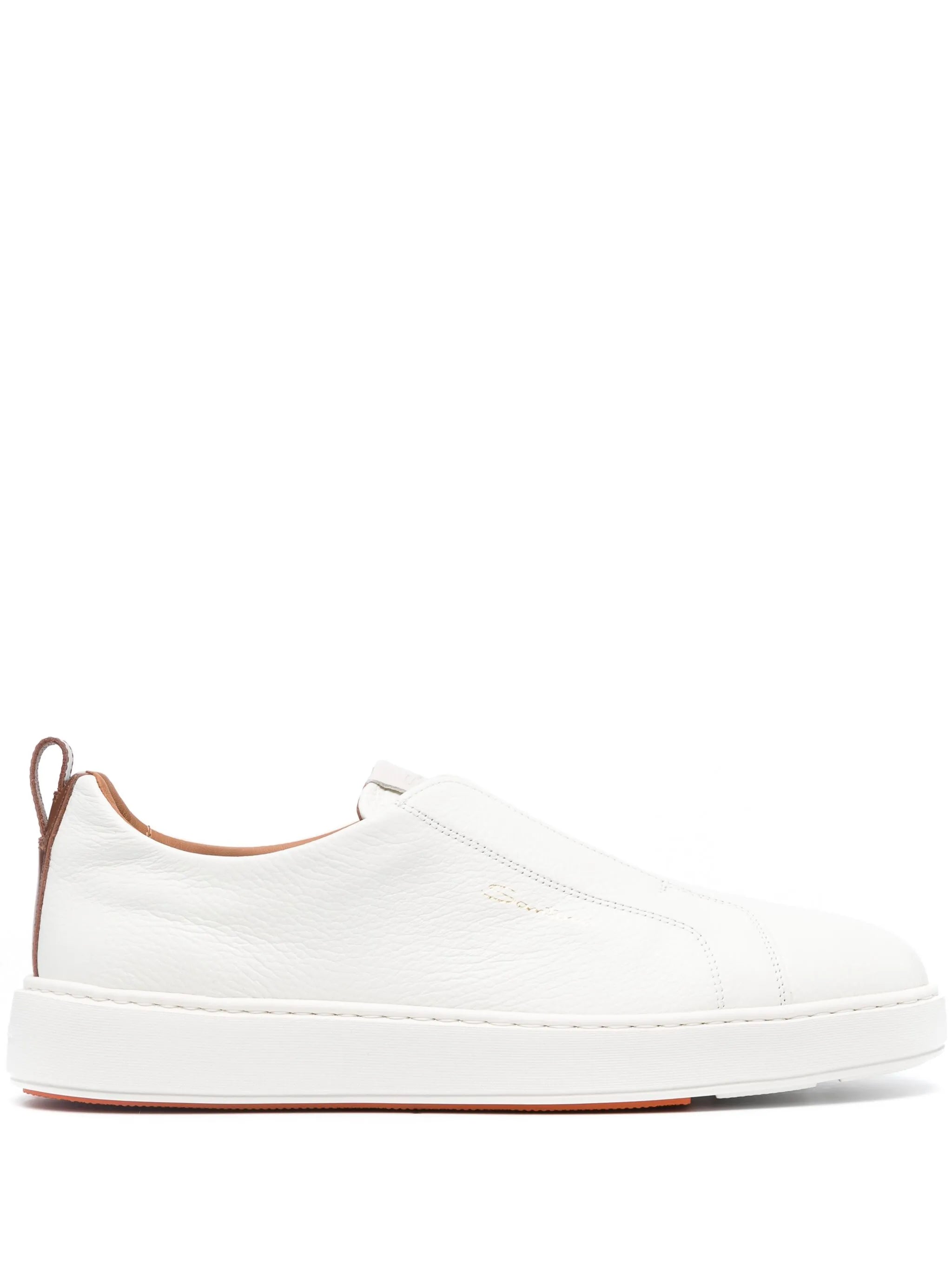 leather slip-on sneakers