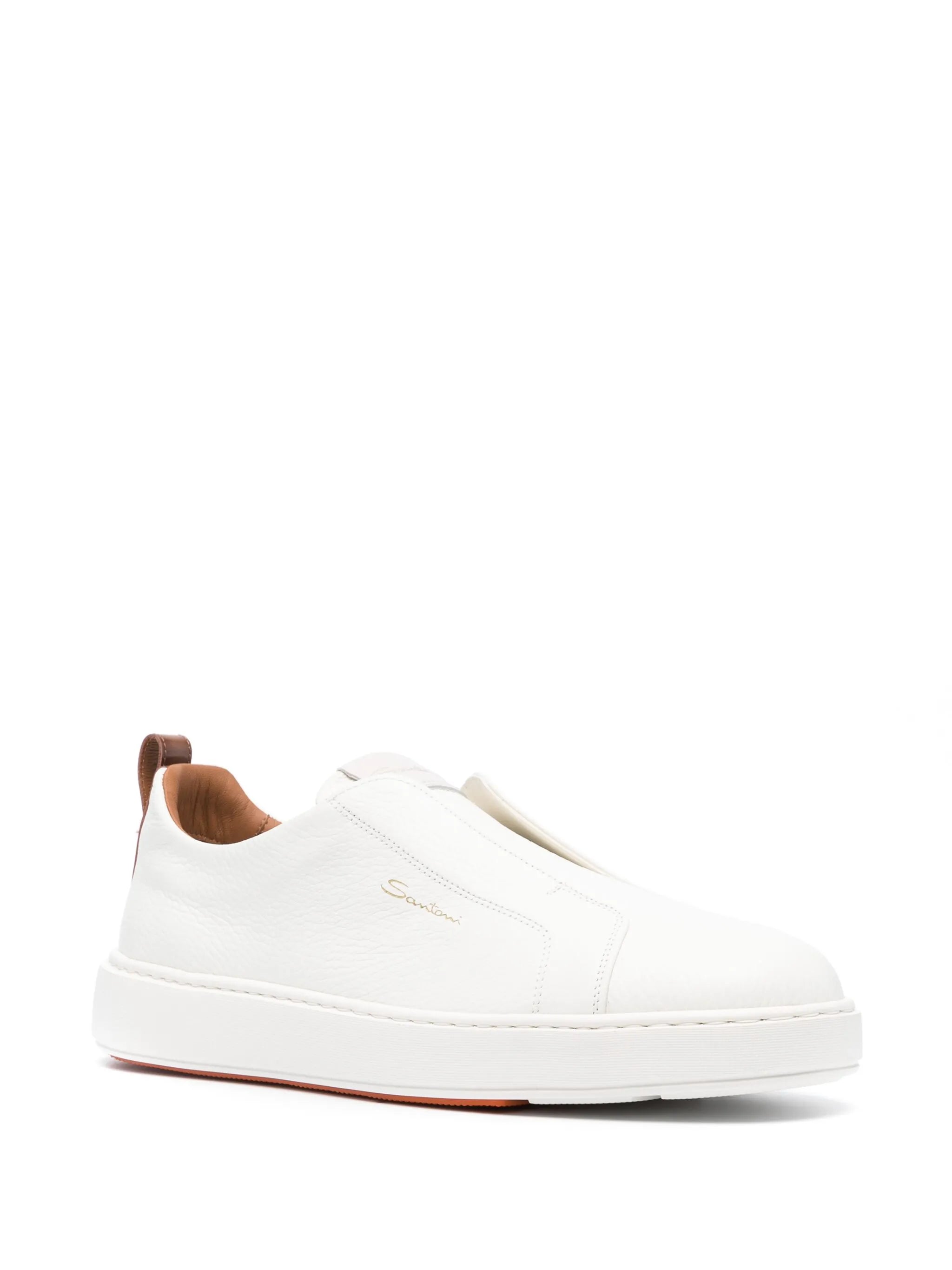 leather slip-on sneakers