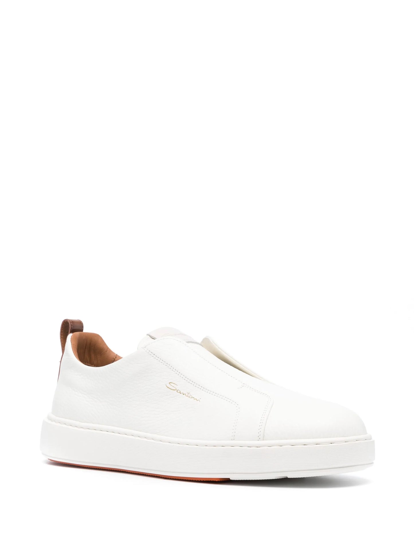 leather slip-on sneakers