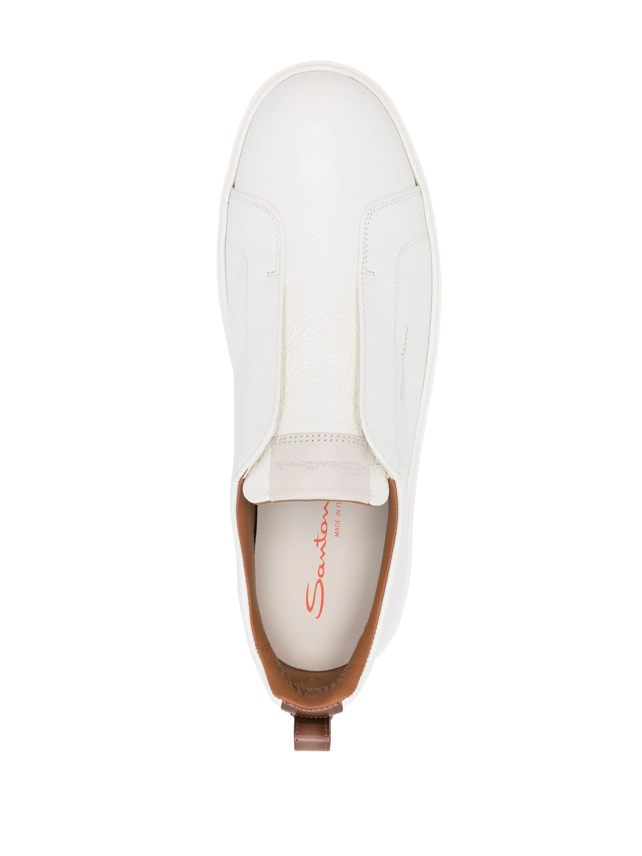 leather slip-on sneakers