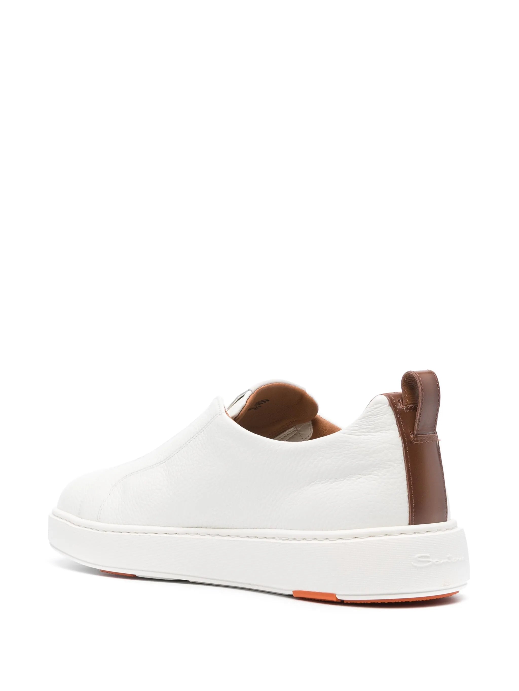 leather slip-on sneakers